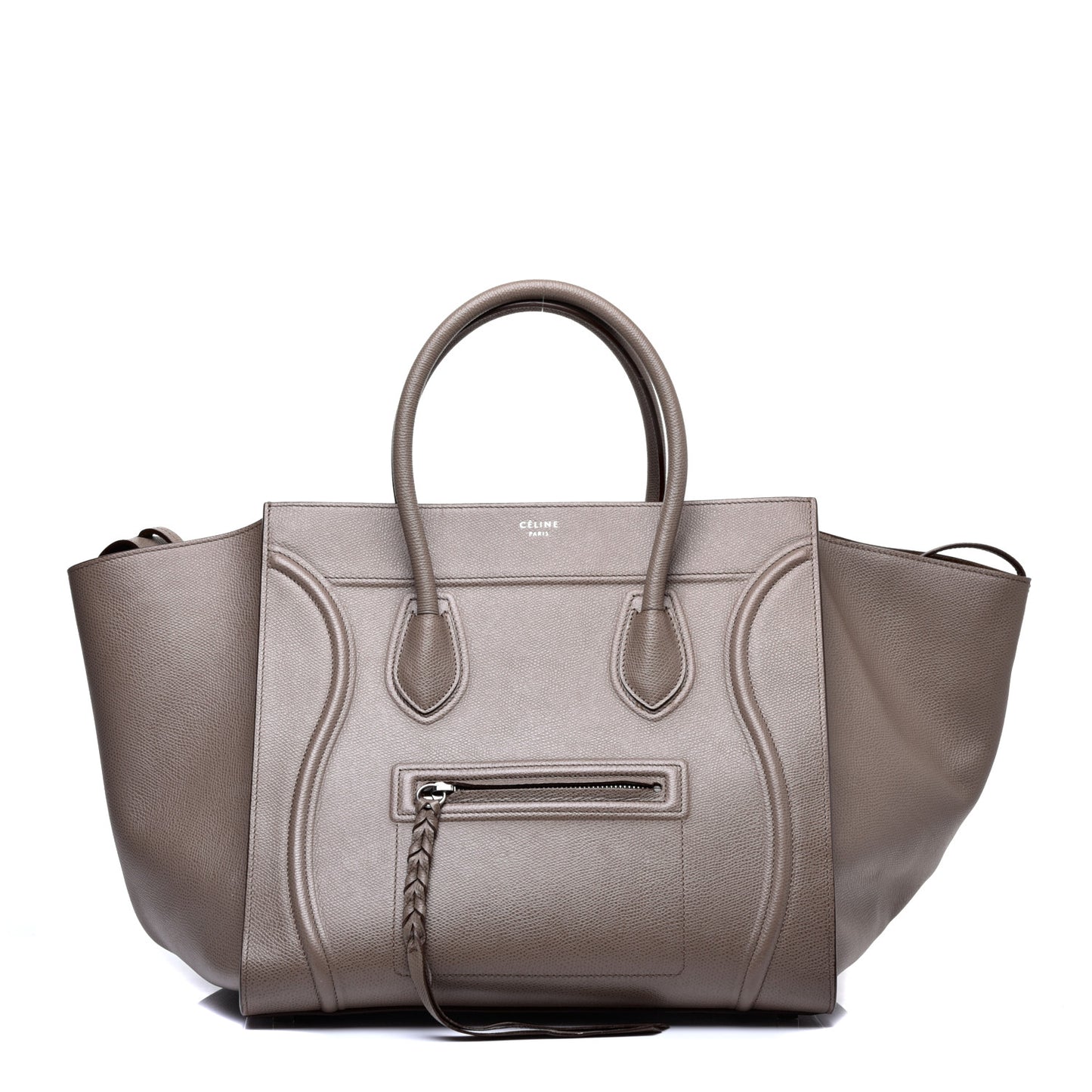Baby Grained Calfskin Medium Phantom Luggage Taupe
