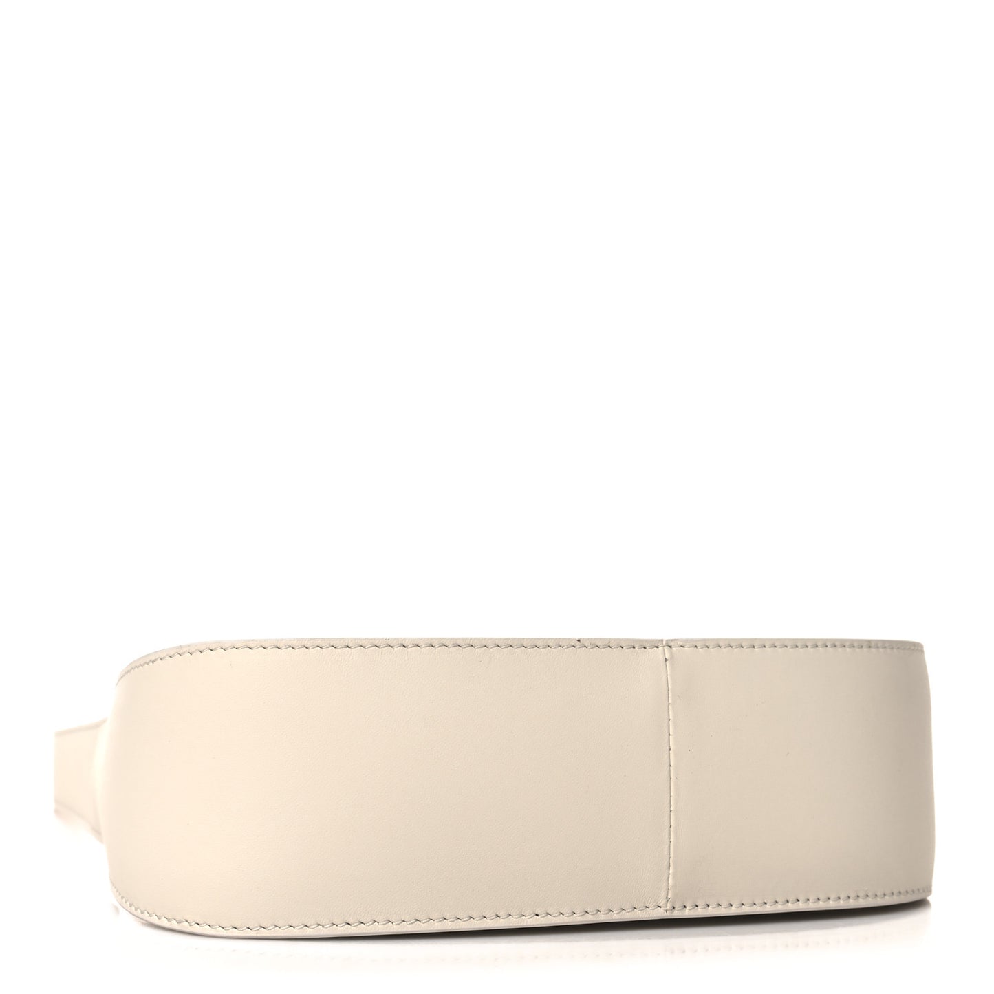 Smooth Calfskin Half Moon Shoulder Bag New Ivory