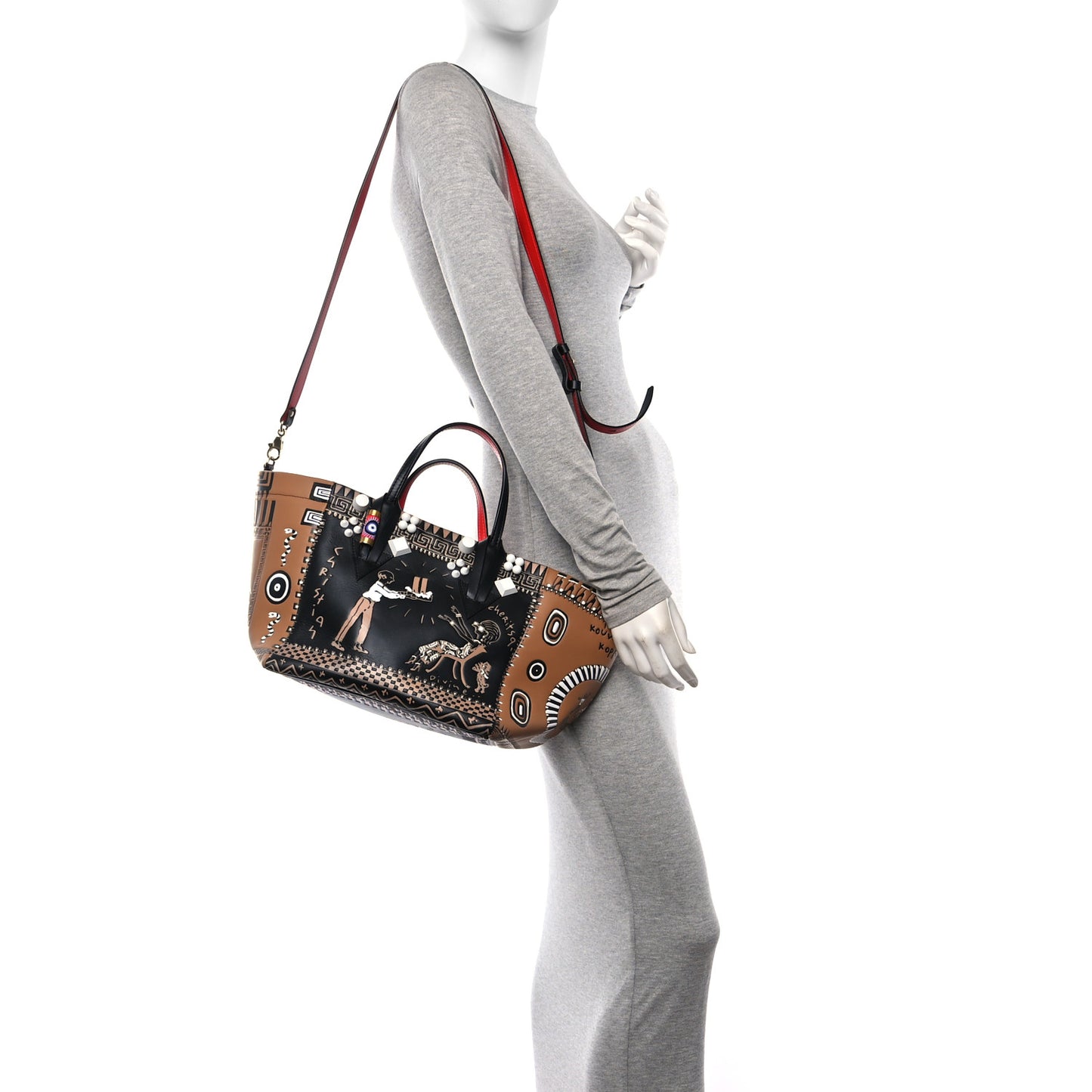 Calfskin Greekaba Tote Multicolor