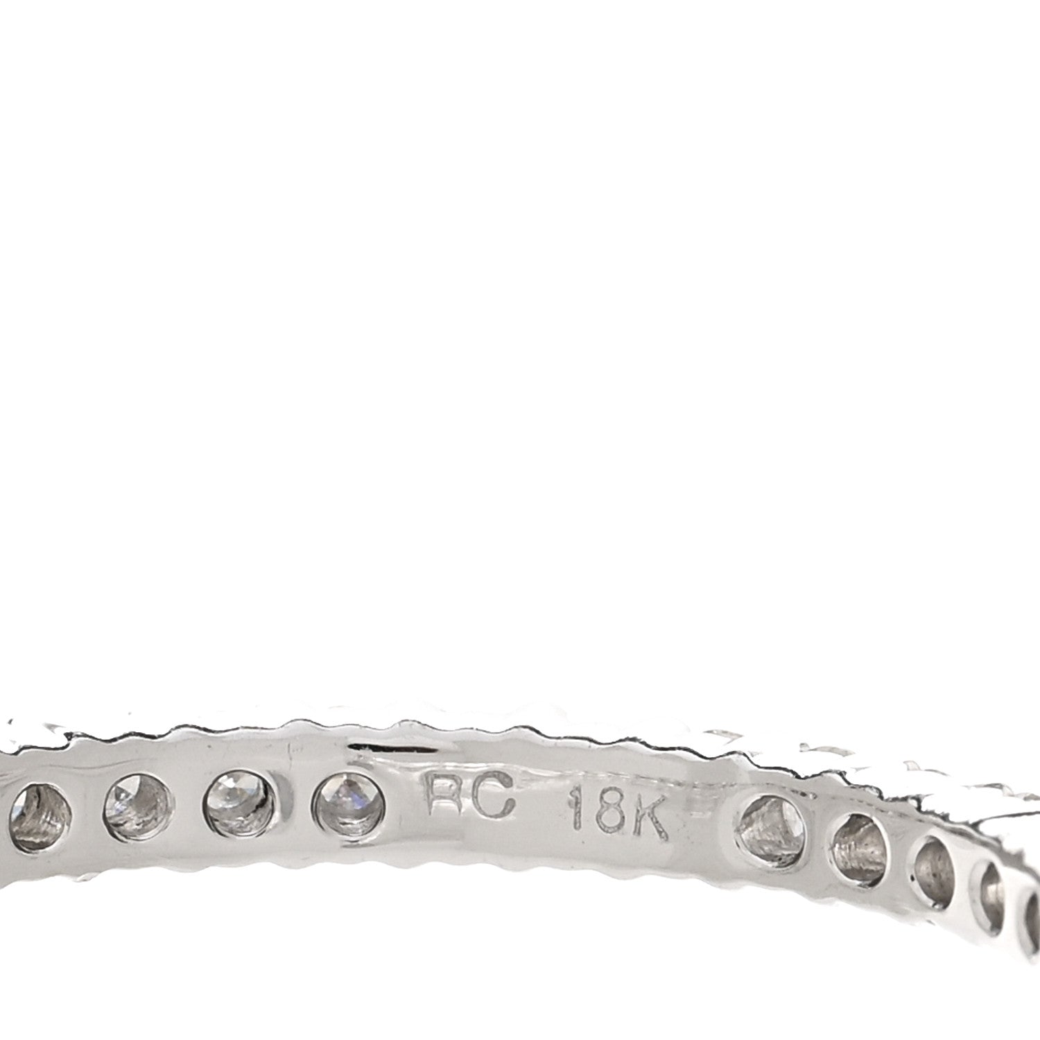 Roberto Coin 18K White Gold Diamond 1.50ctw Small Inside Outside Hoop Earrings 4 of 4