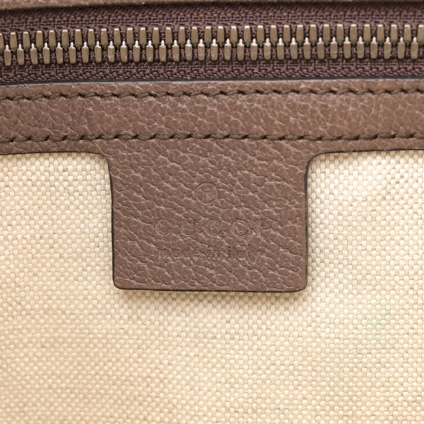 GG Supreme Monogram Web Small Ophidia Half Moon Hobo Brown