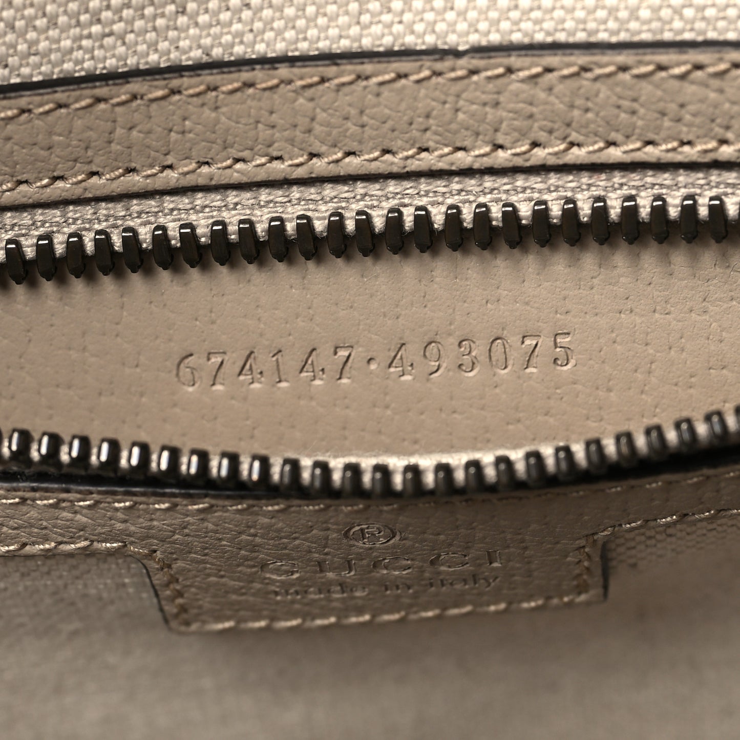 am Azalea Calfskin Retro Interlocking G Buckle Backpack Beige Mystic White