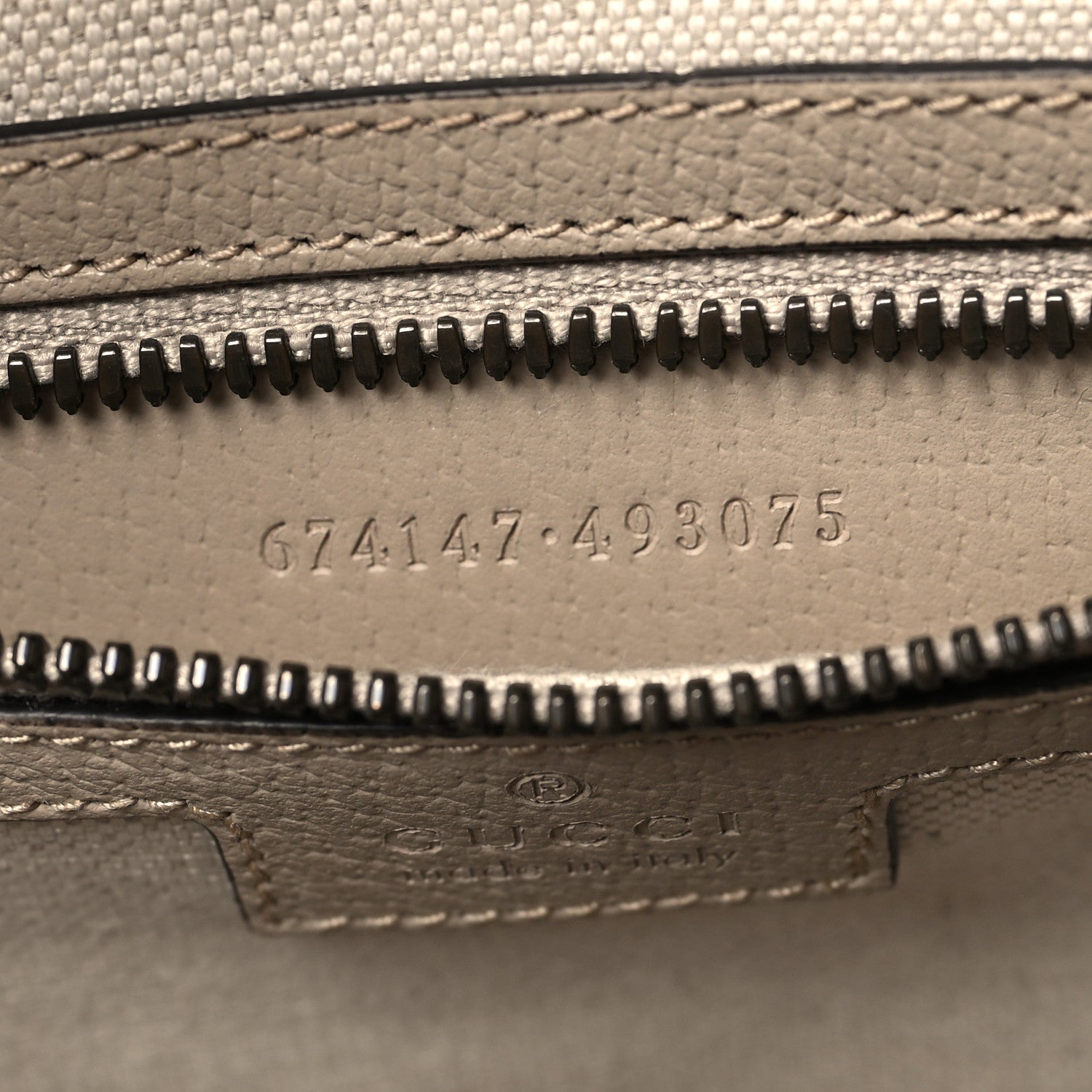 Gucci am Azalea Calfskin Retro Interlocking G Buckle Backpack Beige Mystic White 7 of 11