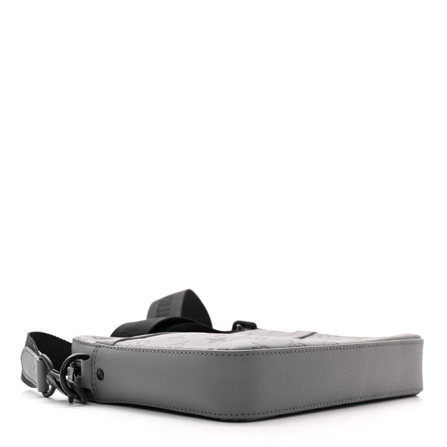 Calfskin Monogram Shadow Trio Messenger Anthracite Gray