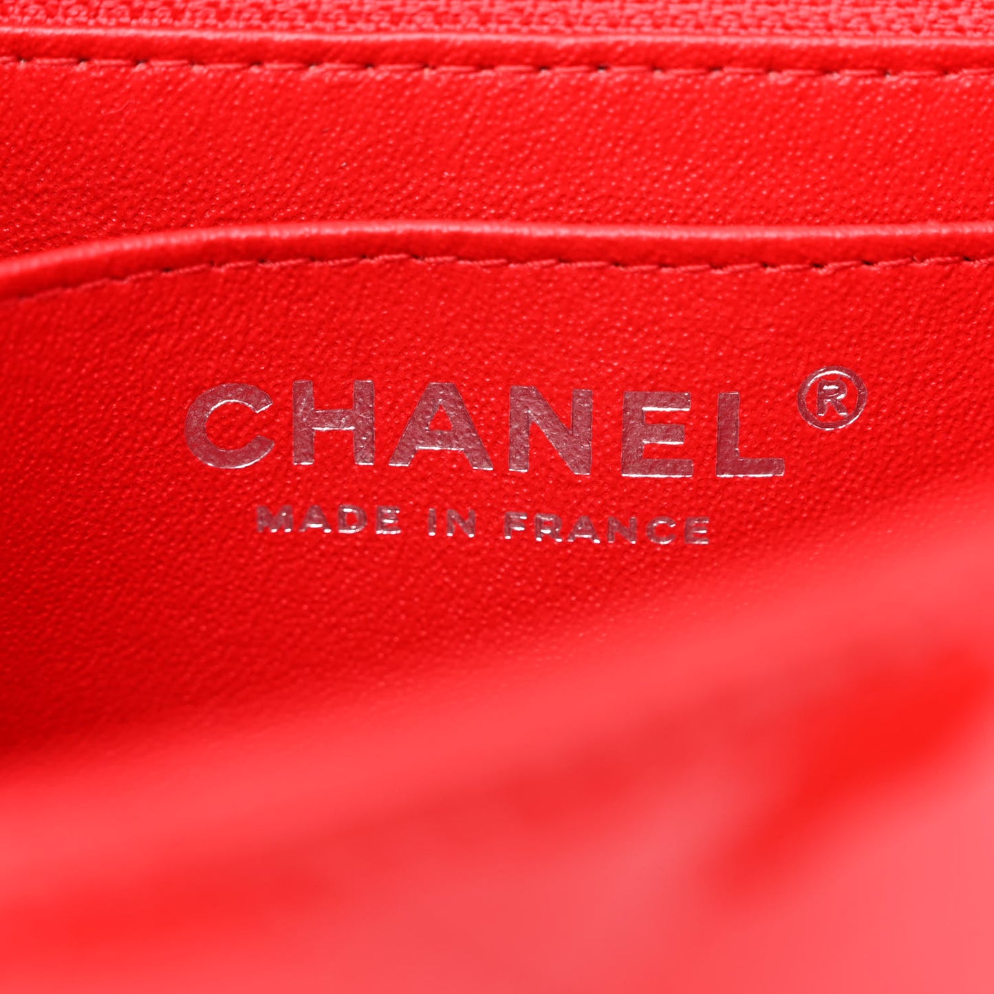 Patent Calfskin Quilted Bi-Color Mini Rectangular Flap Red Black