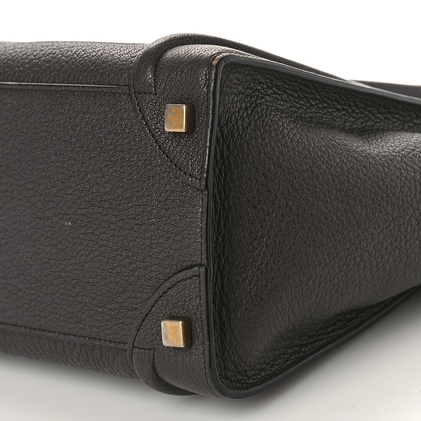 Goatskin Micro Luggage Dark Taupe