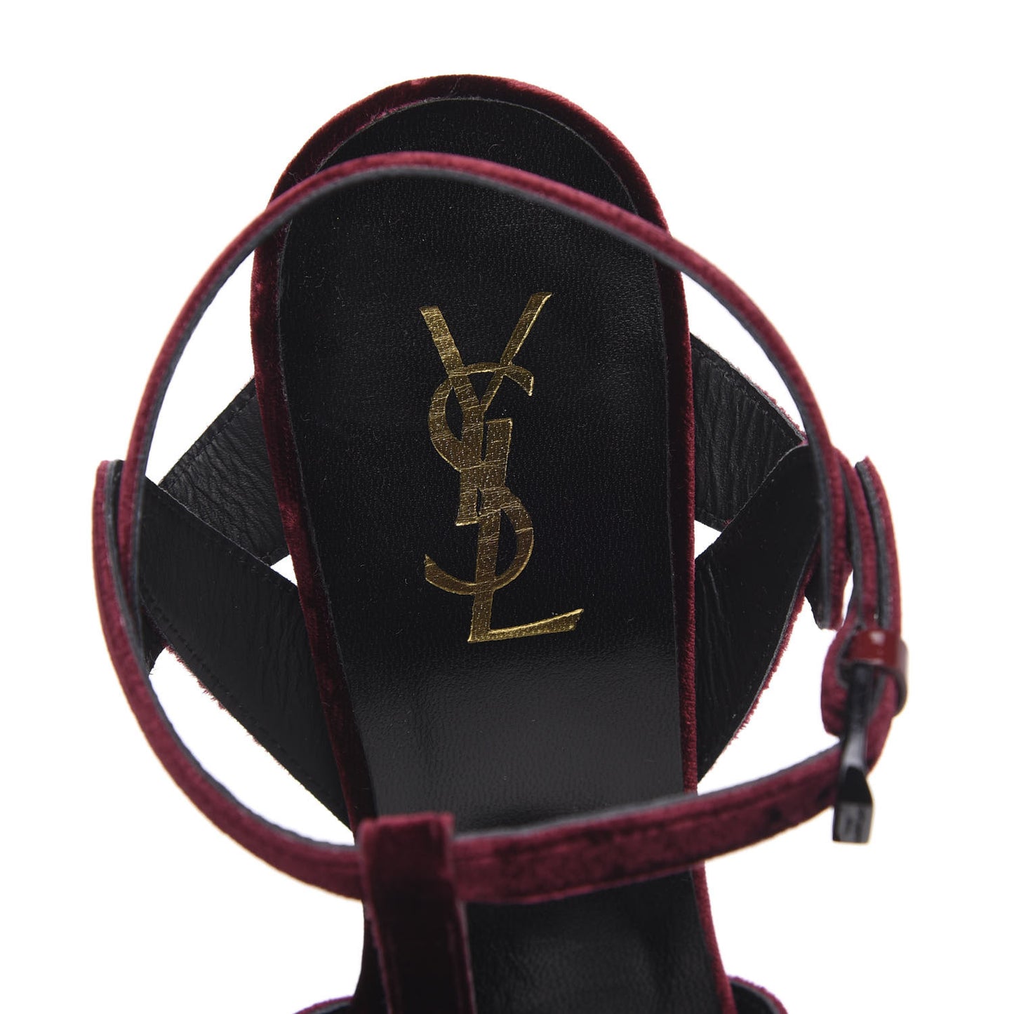 Velvet Tribute 105 Platform Sandals 40 Burgundy