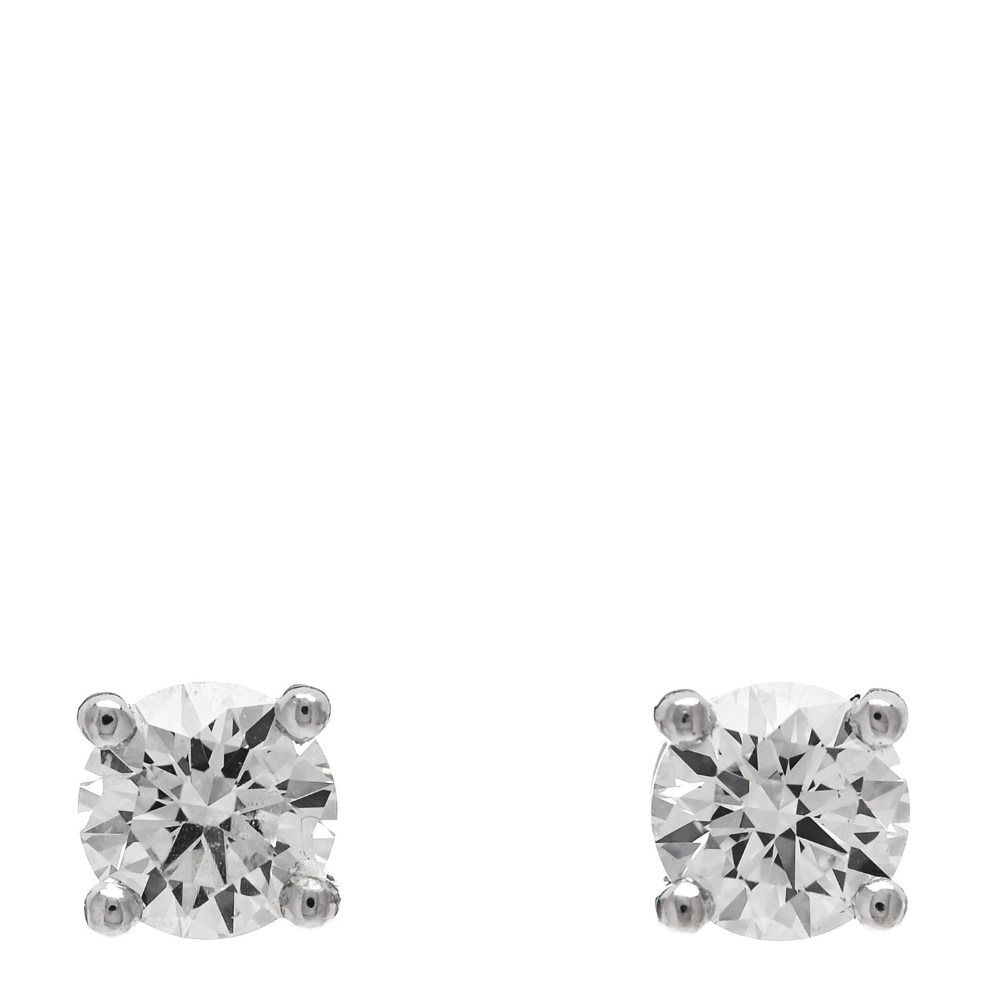 Platinum Diamond .34ctw Solitaire Earrings