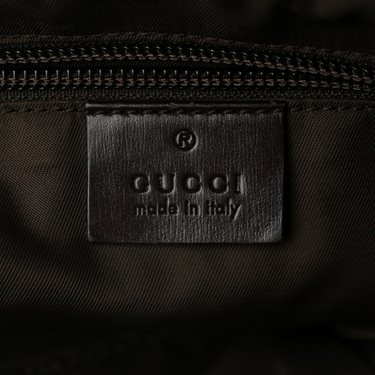 GG Plus Monogram Interlocking G Medium Backpack Dark Brown