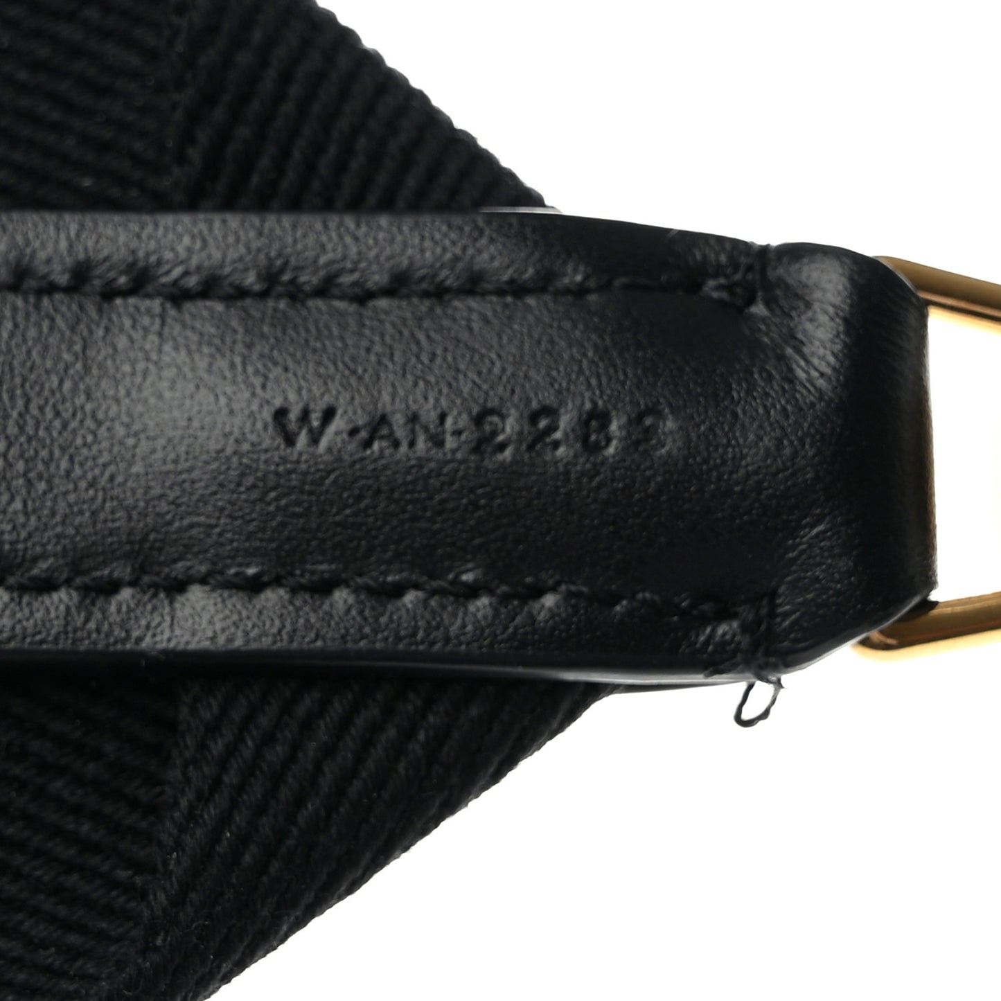 Jacquard Wool Logo Short Strap Black Beige