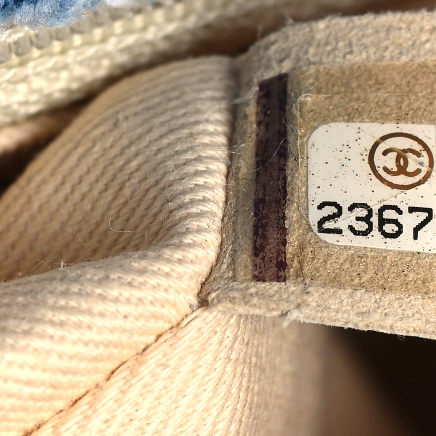 Woven Denim Medium Flap Multicolor