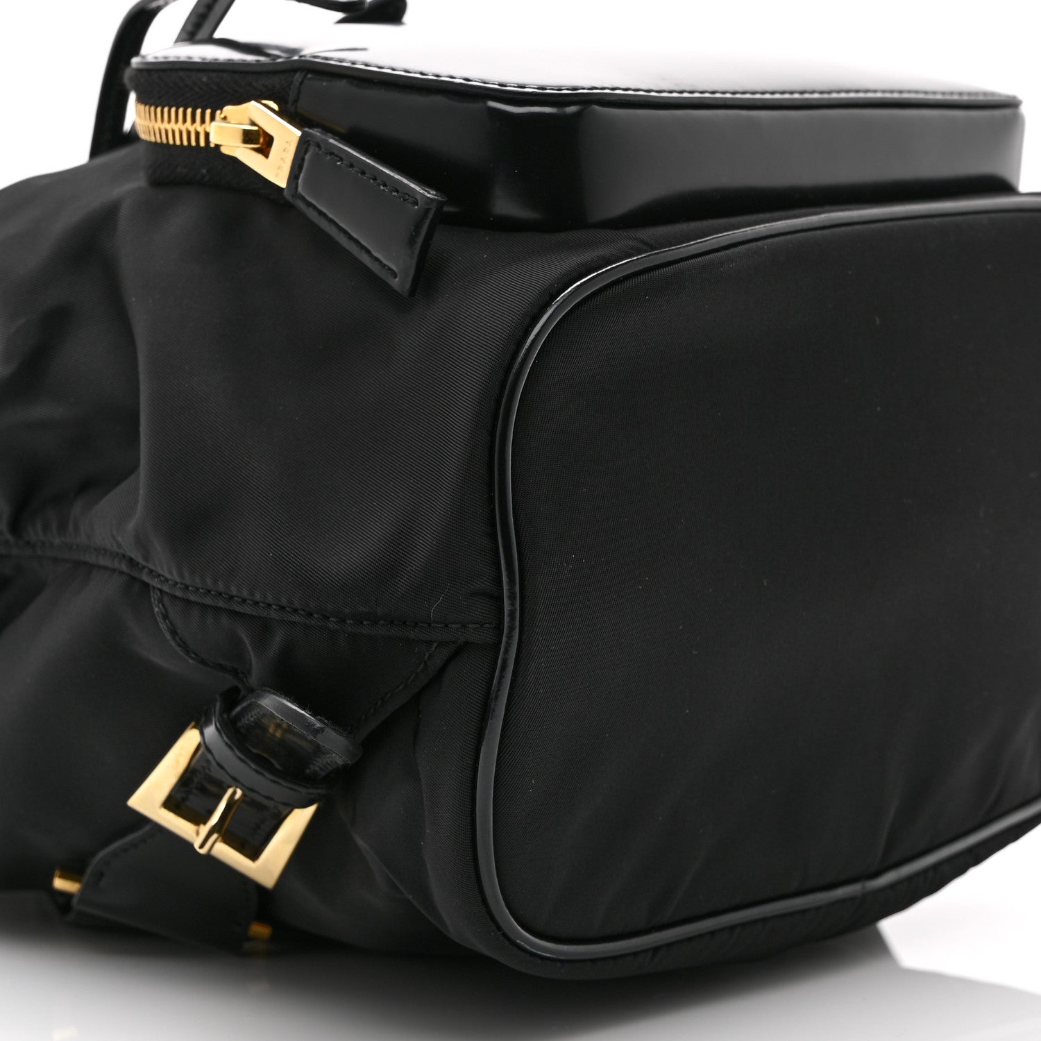 Prada Re-Nylon Tessuto Brushed Calfskin Backpack Black 11 of 11