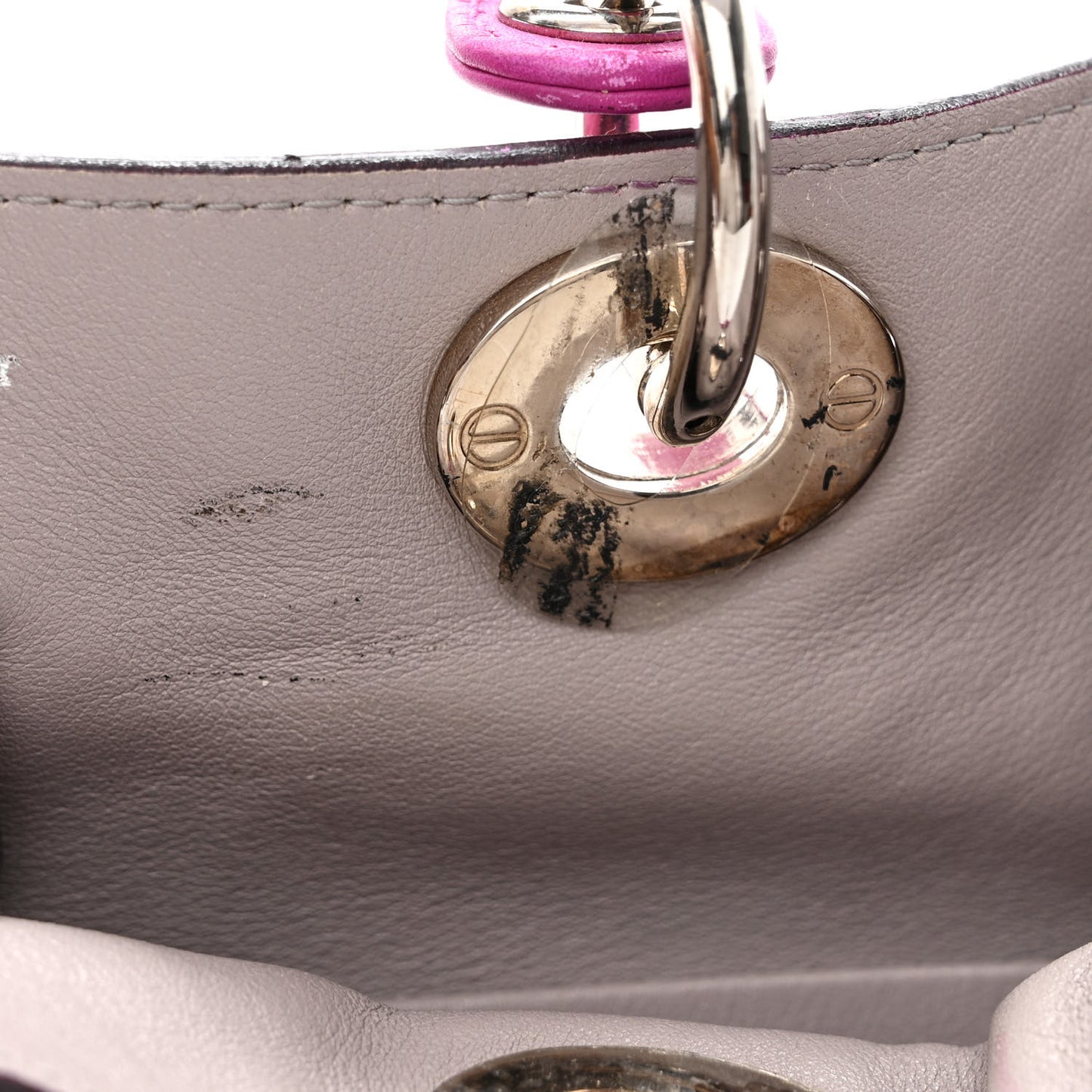 Calfskin Large Diorissimo Tote Rose Sorbet