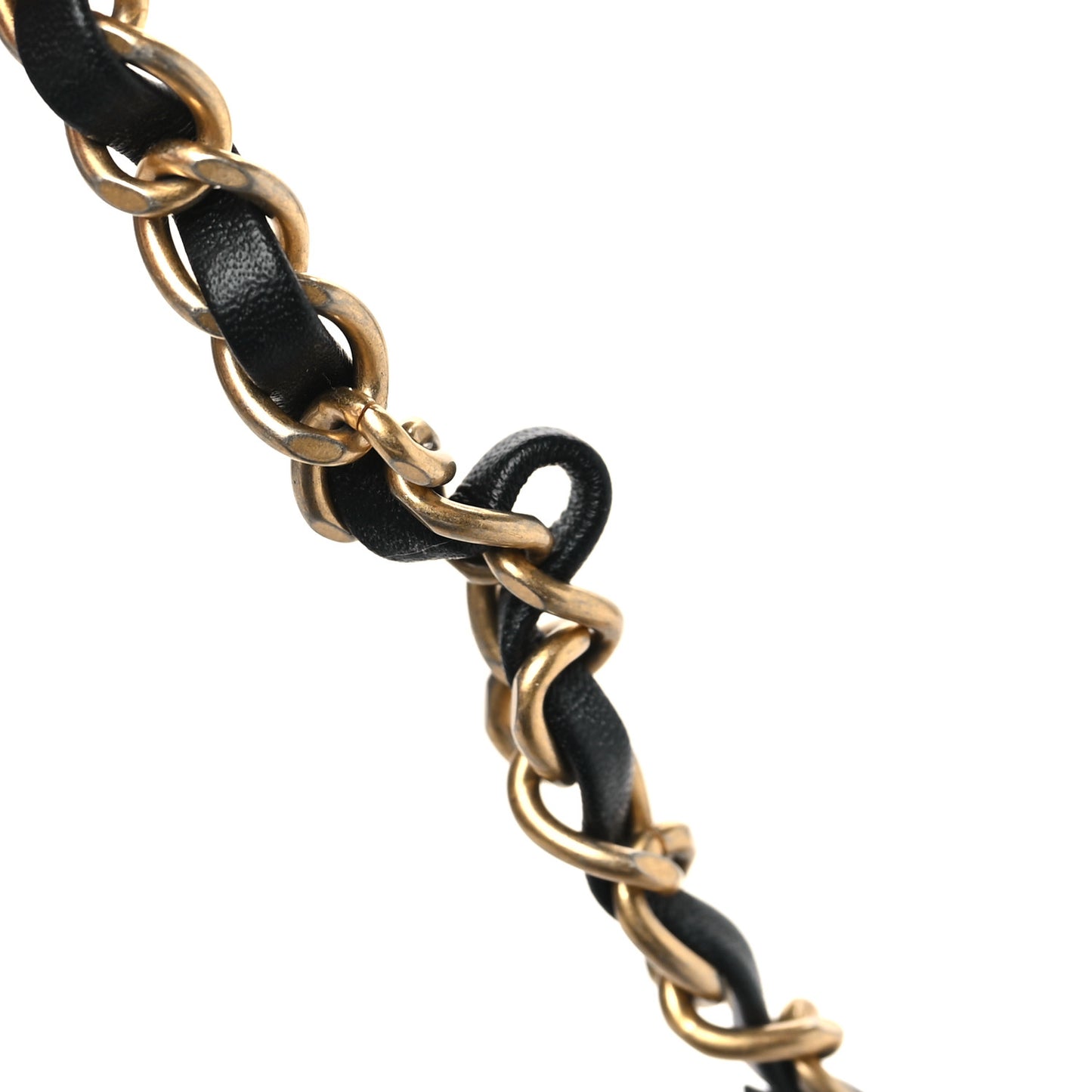 Lambskin Quilted Small Chic Pearls Flap Black