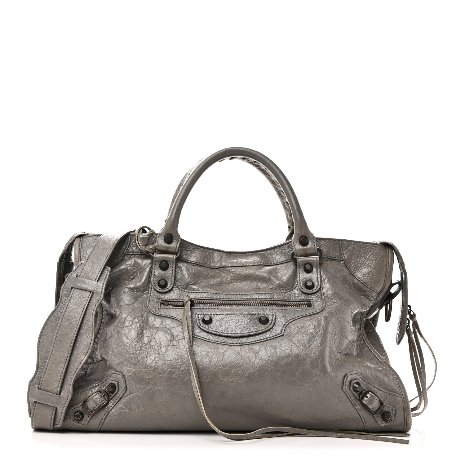Balenciaga Agneau Classic Hardware City Gris Pyrite 1912458