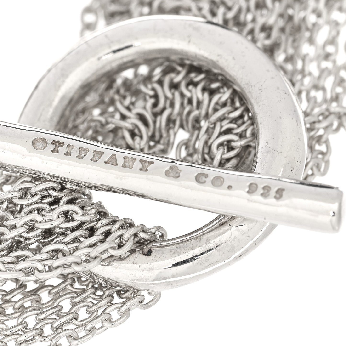 Sterling Silver Open Heart Multi Strand Bracelet