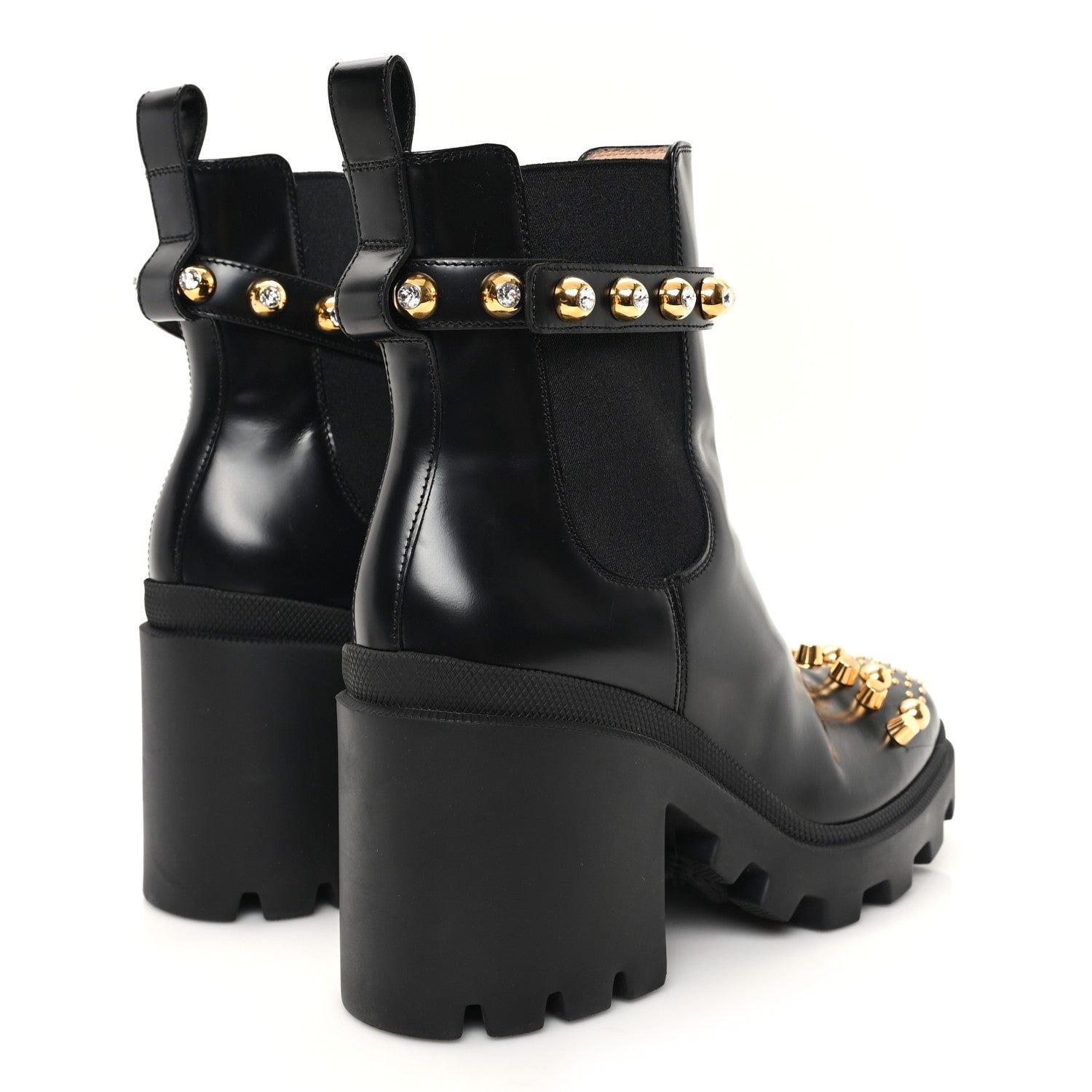 Gucci Calfskin Magnum Combat Boots 40 Black 5 of 10