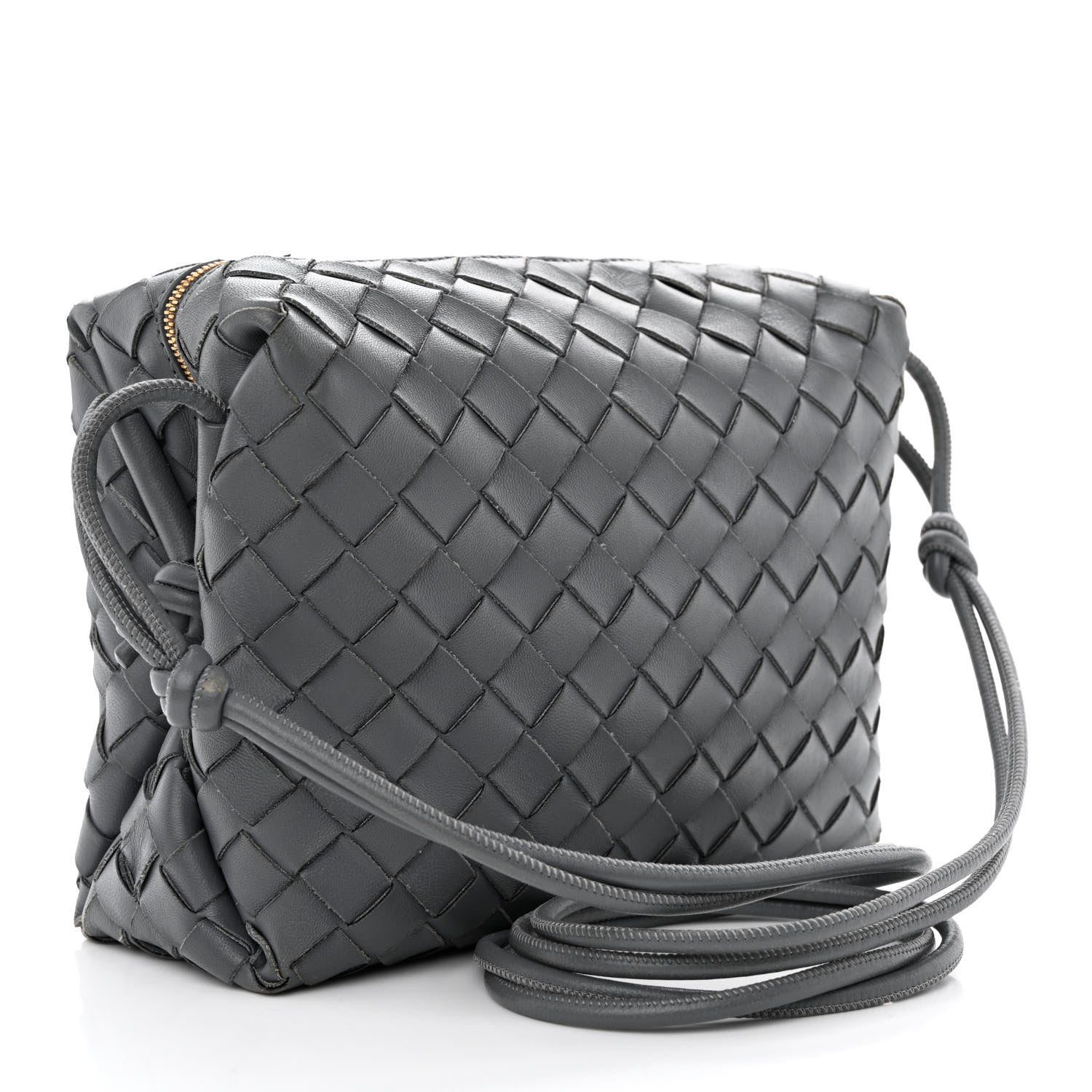 Bottega Veneta Nappa Intrecciato Small Loop Camera Bag Thunder 3 of 13