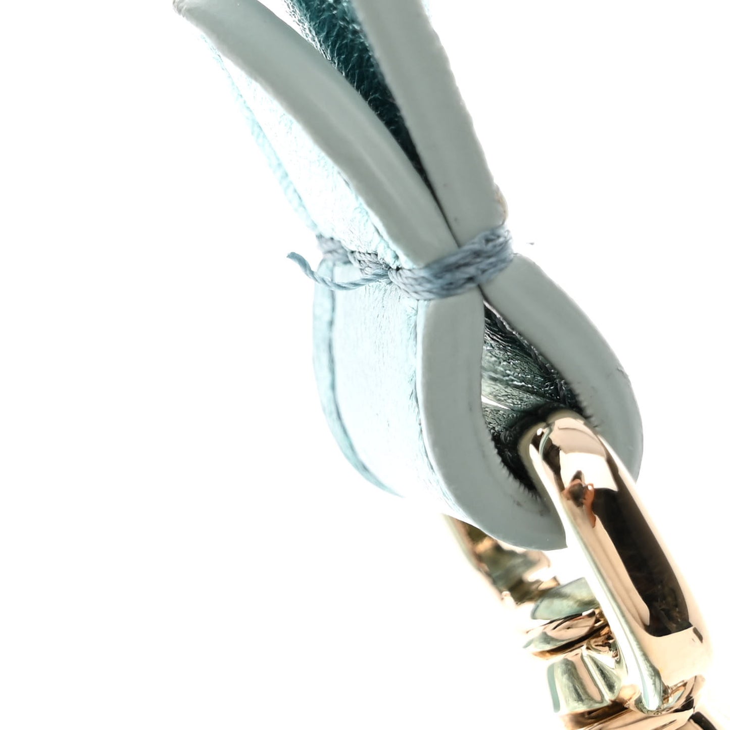 Metallic Lambskin Sheepskin Fur Re-Edition 2005-2006 Baguette Light Blue