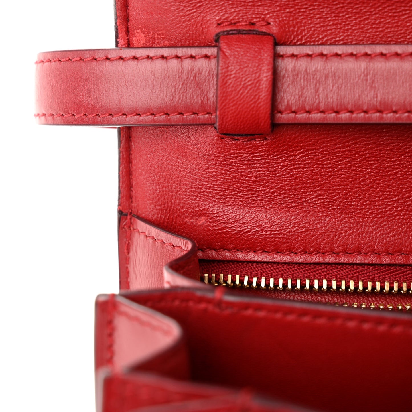 Box Calfskin Small Classic Box Flap Bag Red