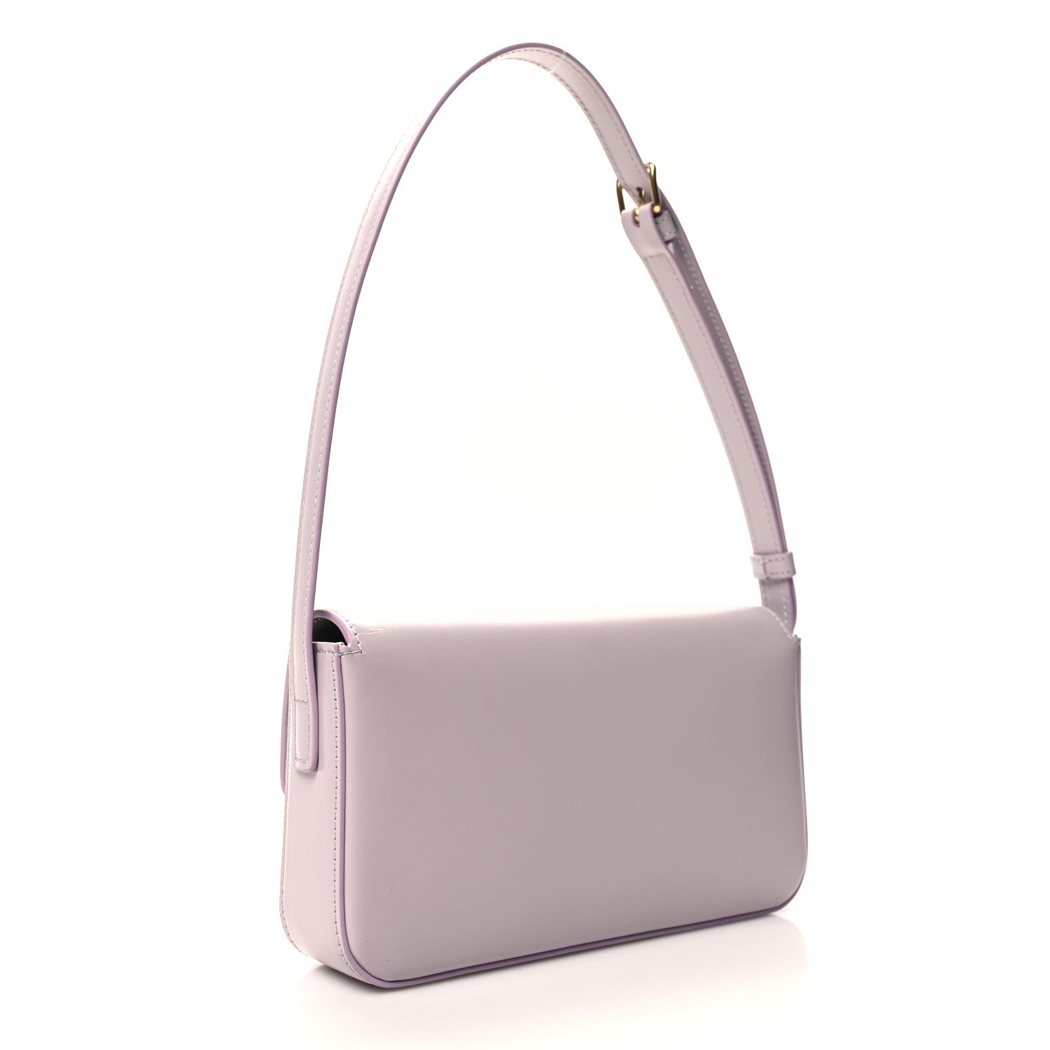 Celine Shiny Calfskin Triomphe Shoulder Bag Light Lilac 3 of 10