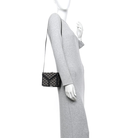 Goyardine Minaudiere Trunk Bag Black