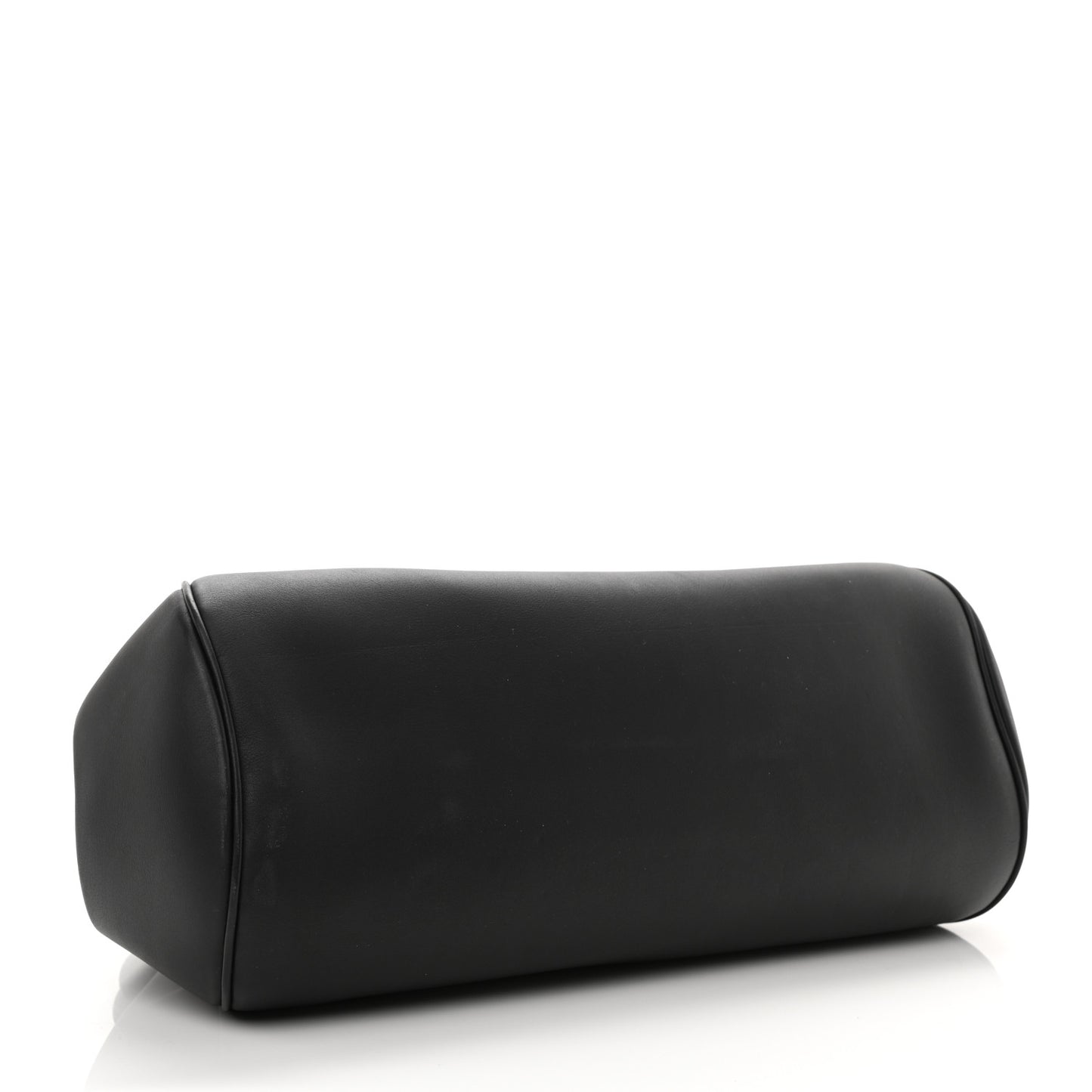 Calfskin Frame Satchel Black
