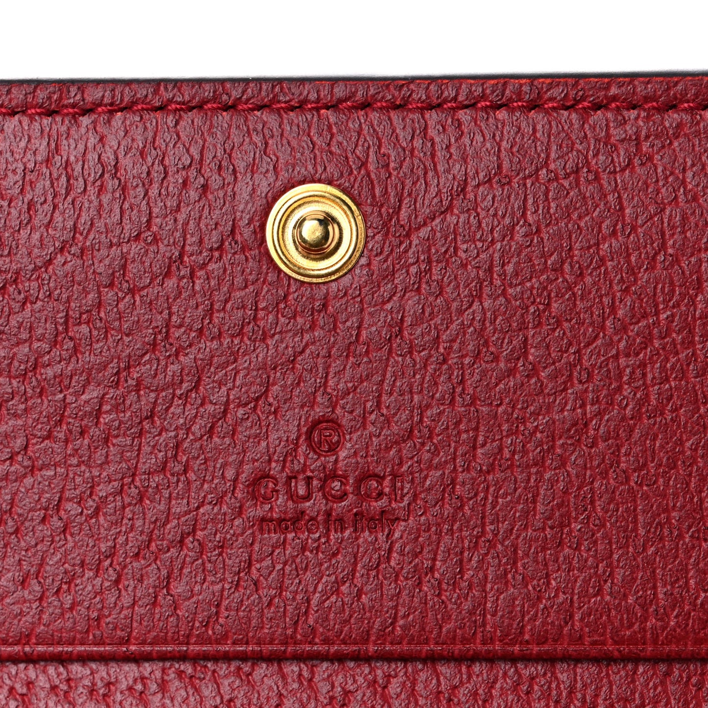 GG Supreme Monogram Flora Web Ophidia Card Case Red