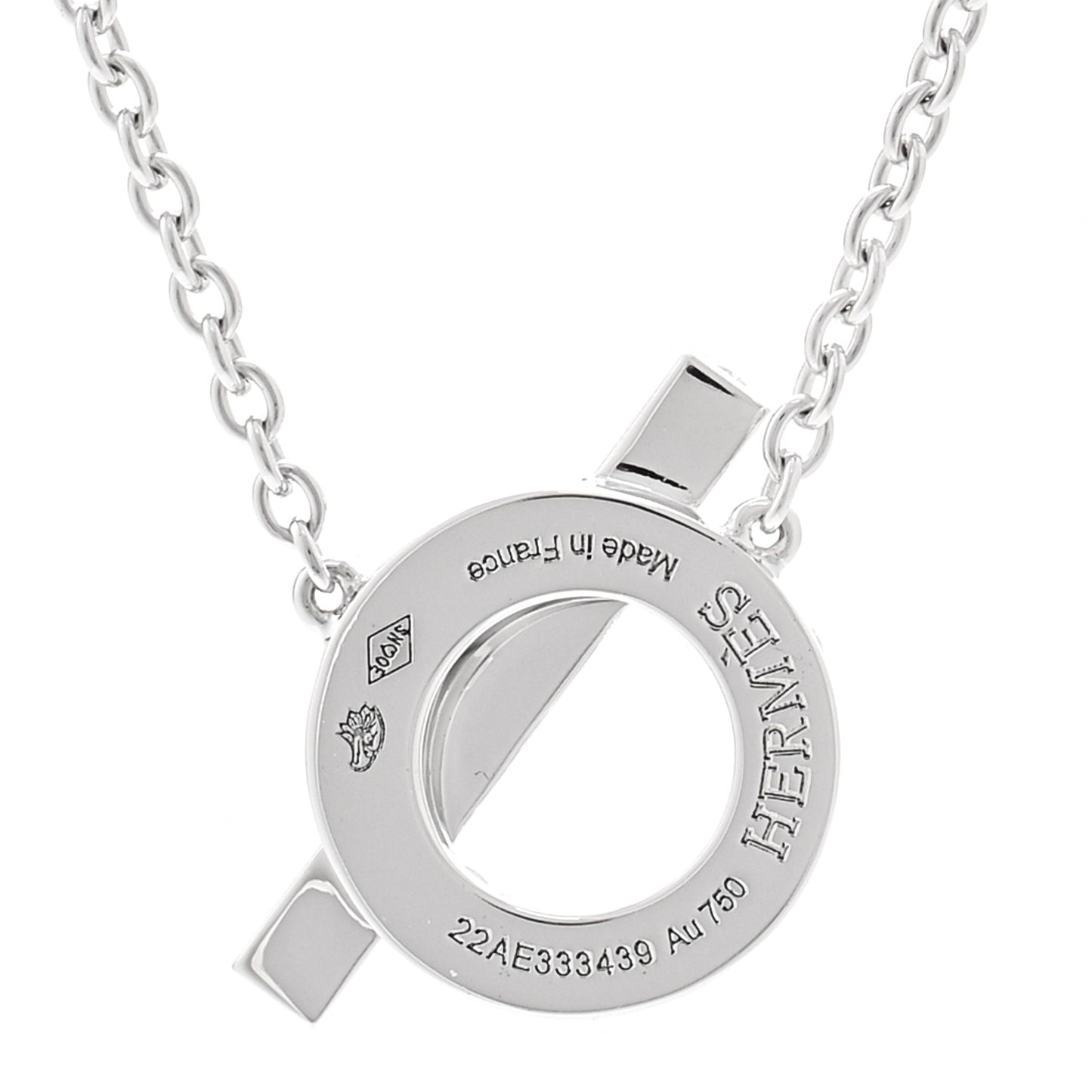 18K White Gold Diamond Finesse Pendant Necklace