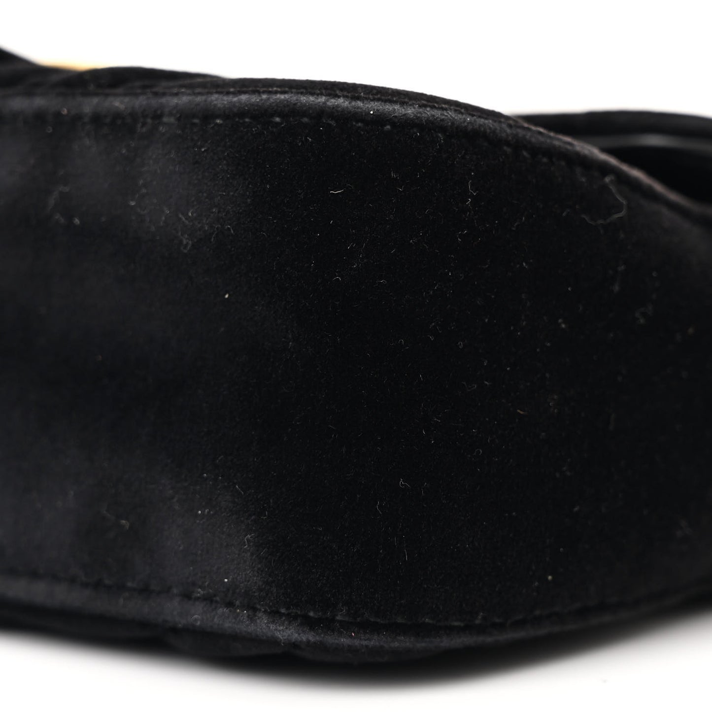 Velvet Matelasse Mini GG Marmont Shoulder Bag Black