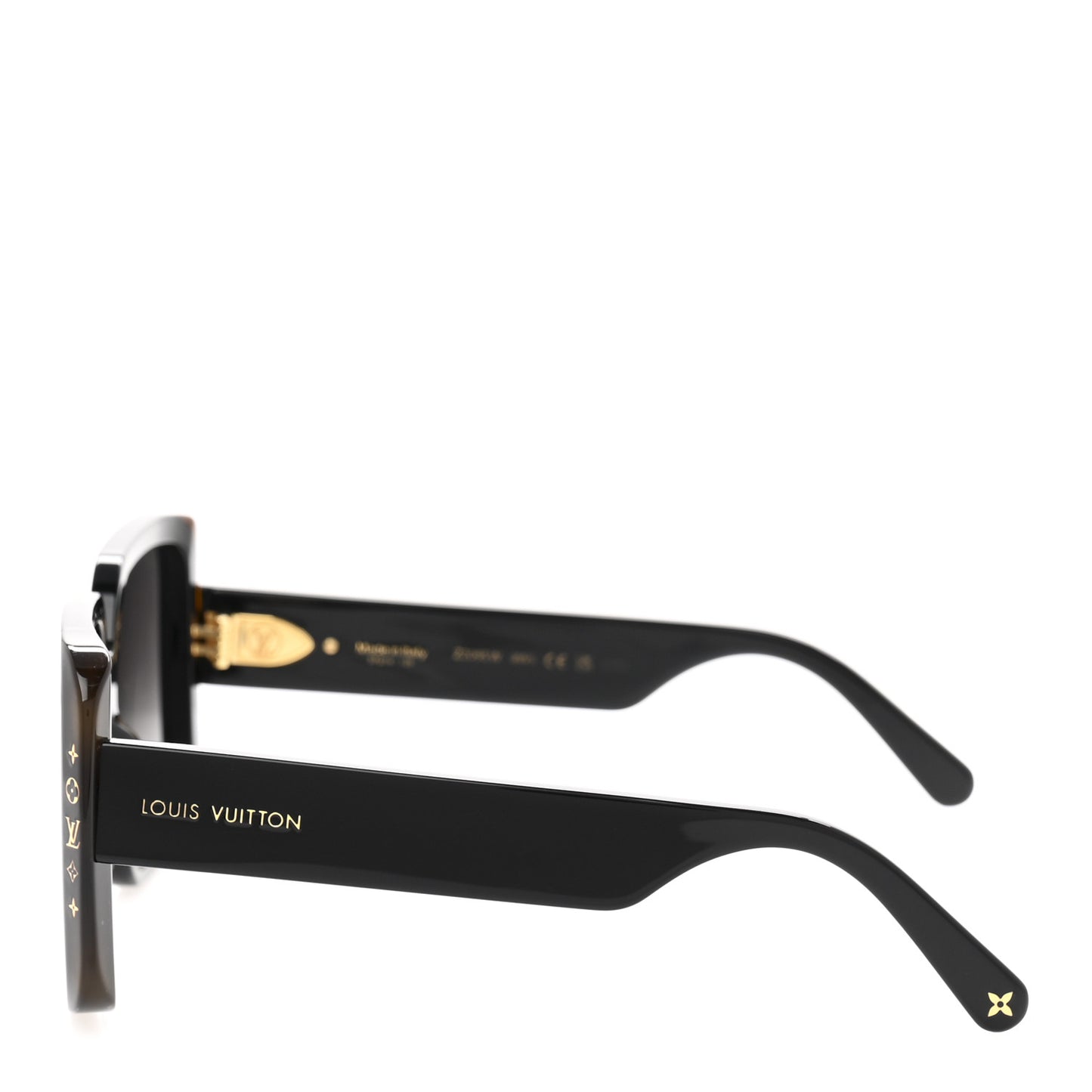 Acetate LV Square Sunglasses Z2095W Black