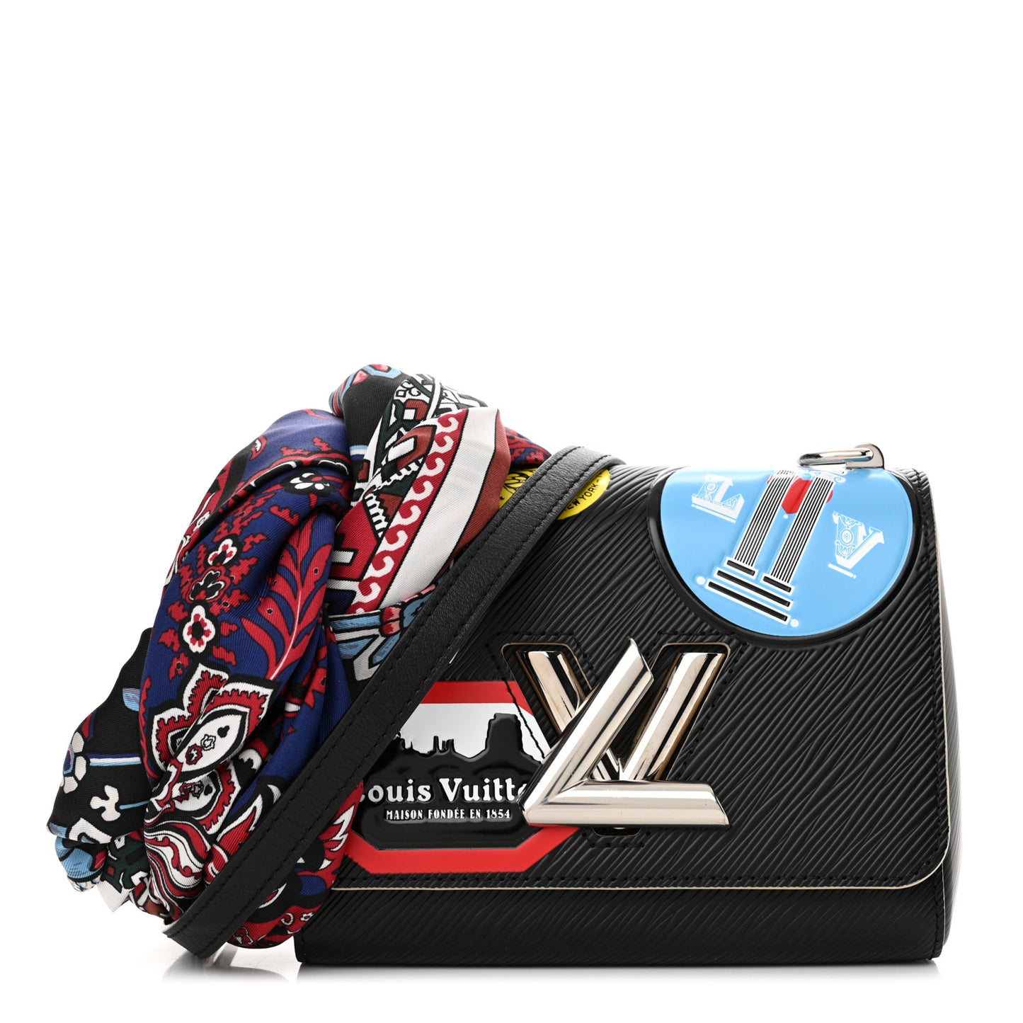 Epi World Tour Twist Shoulder Bag PM Black