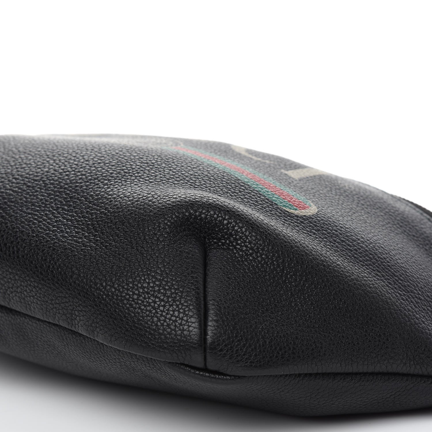 Gucci Grained Calfskin Logo Belt Bag Black 9 of 9