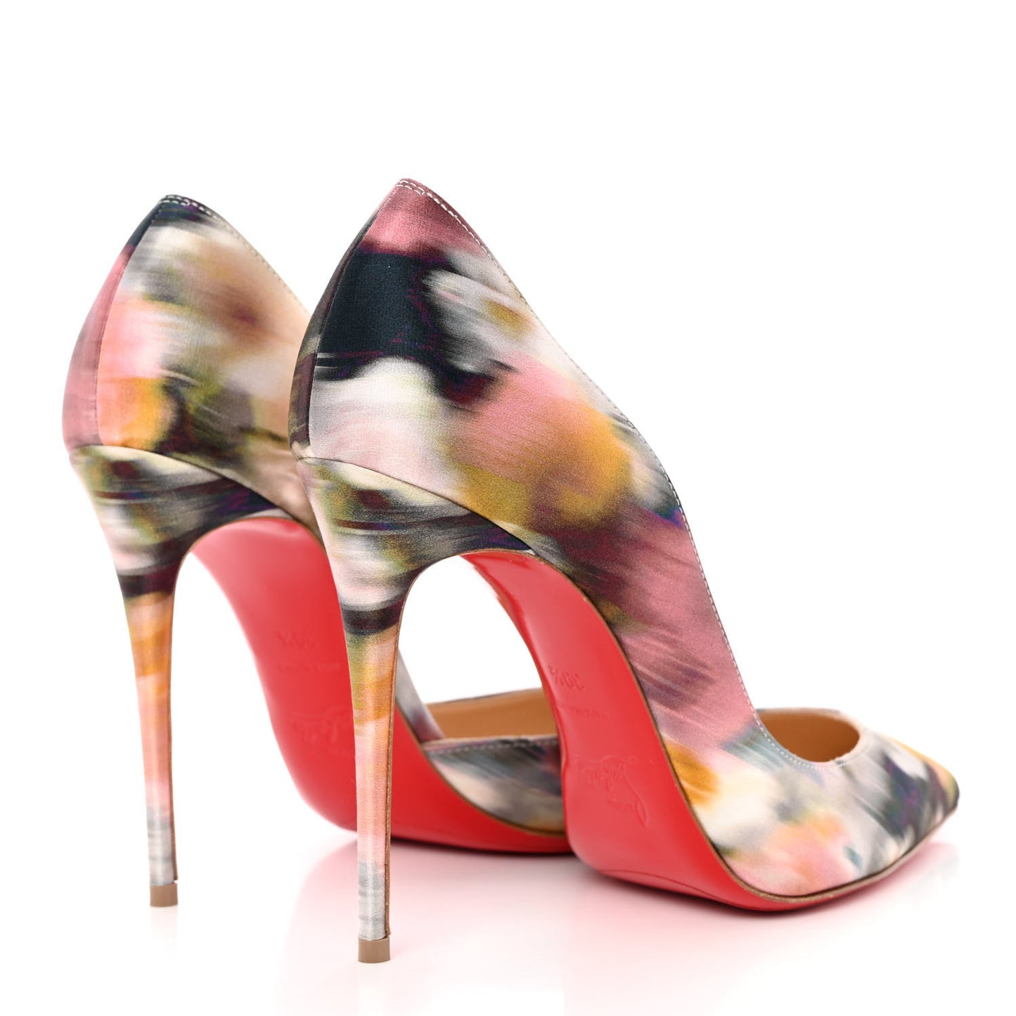 Satin Impressioniste Iriza 100 Pumps 39.5 Multicolor