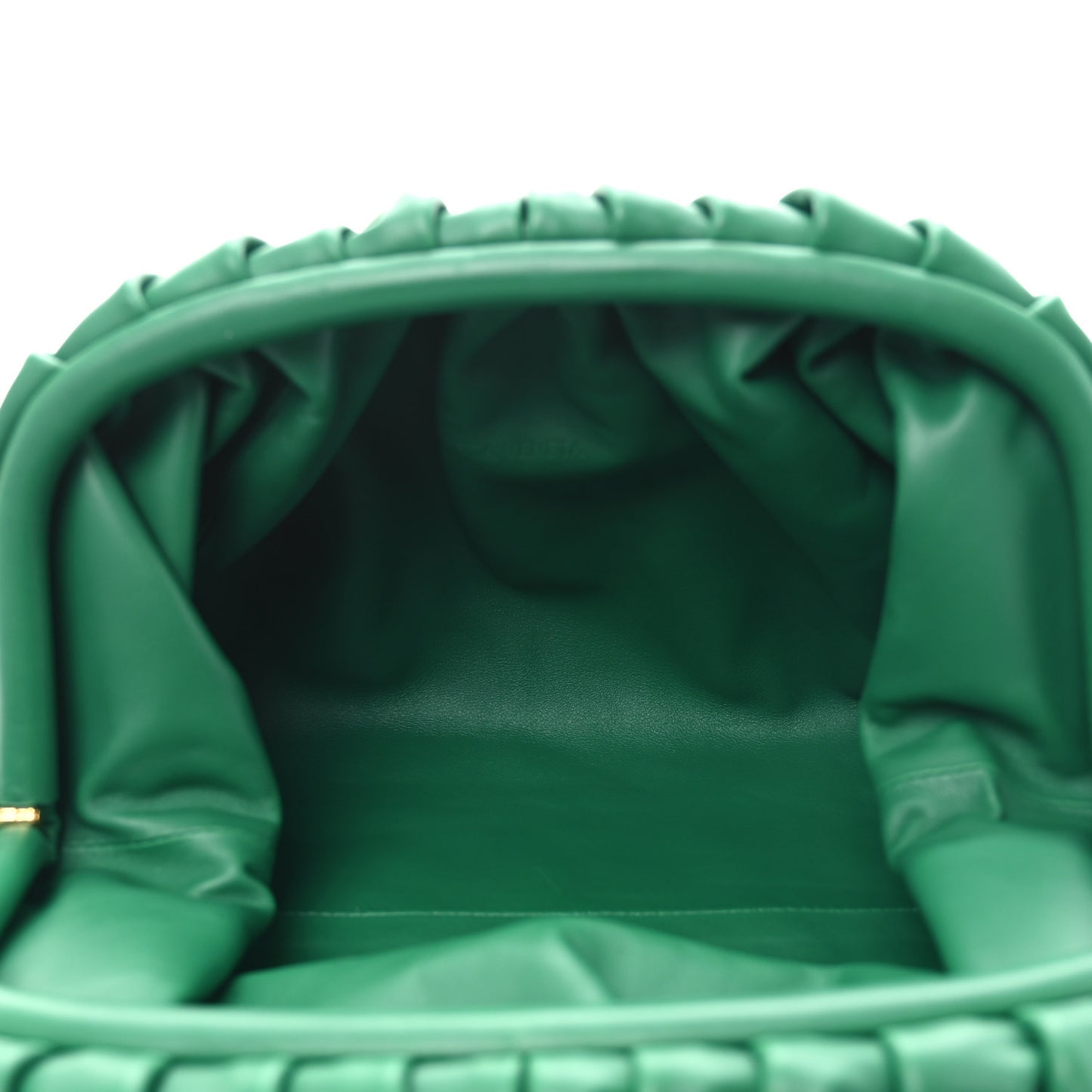 Smooth Butter Calf The Pouch Oversized Clutch Racing Green