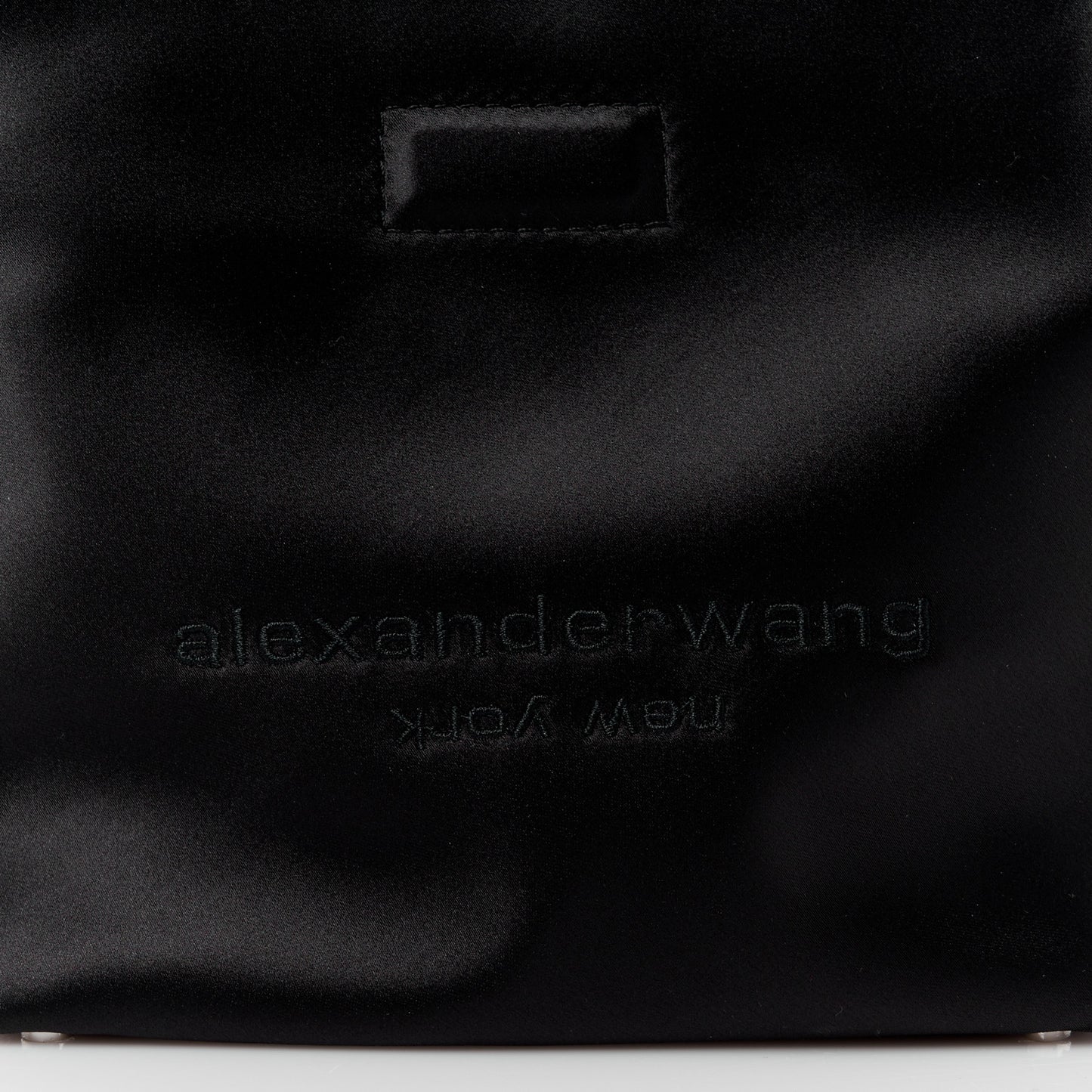 Satin Lunch Bag Clutch Black