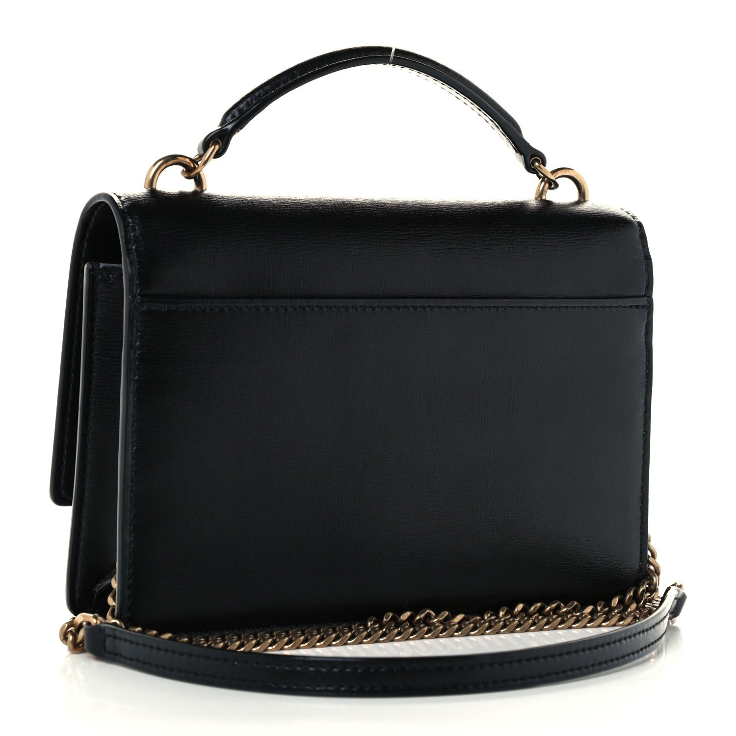 Saint Laurent Calfskin Monogram Sunset Chain Wallet Black 2 of 10