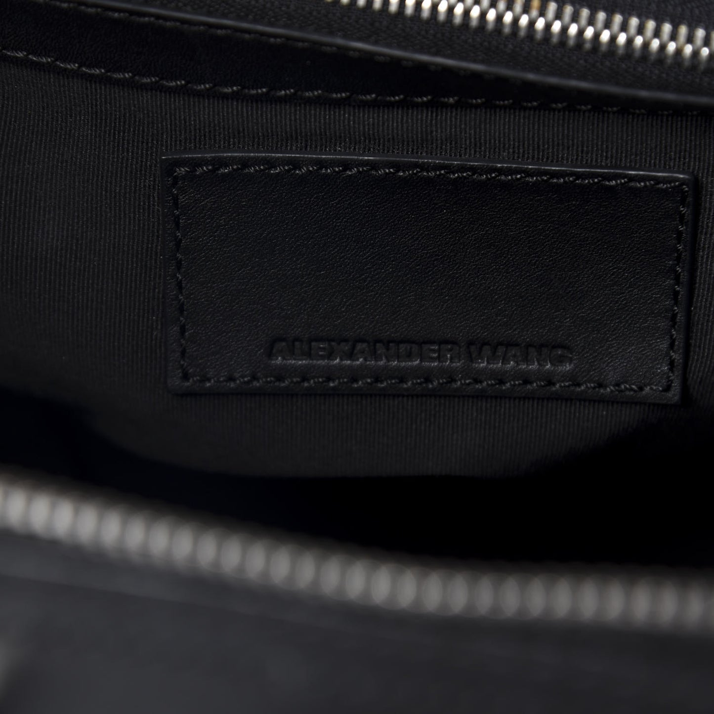 Pebbled Calfskin Small Emile Black Silver Hardware