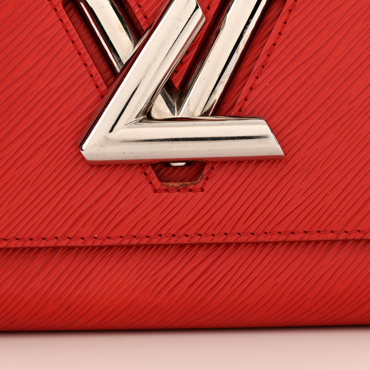 Epi Twist Shoulder Bag MM Coquelicot