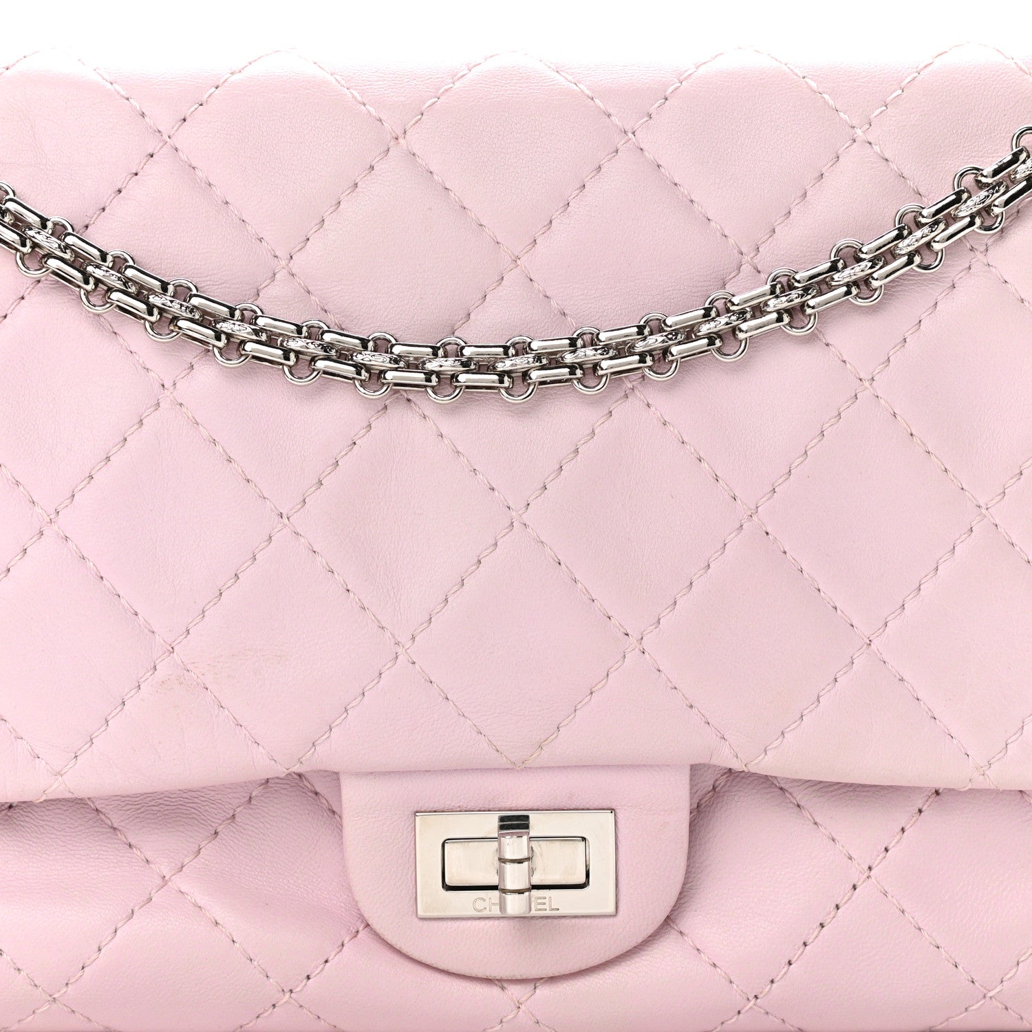 Chanel Lambskin Quilted 2.55 Reissue 226 Flap Pink 8 of 15