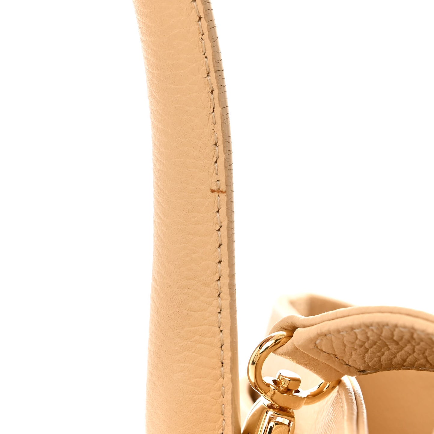 Calfskin Cerf Executive Shopper Tote Light Beige
