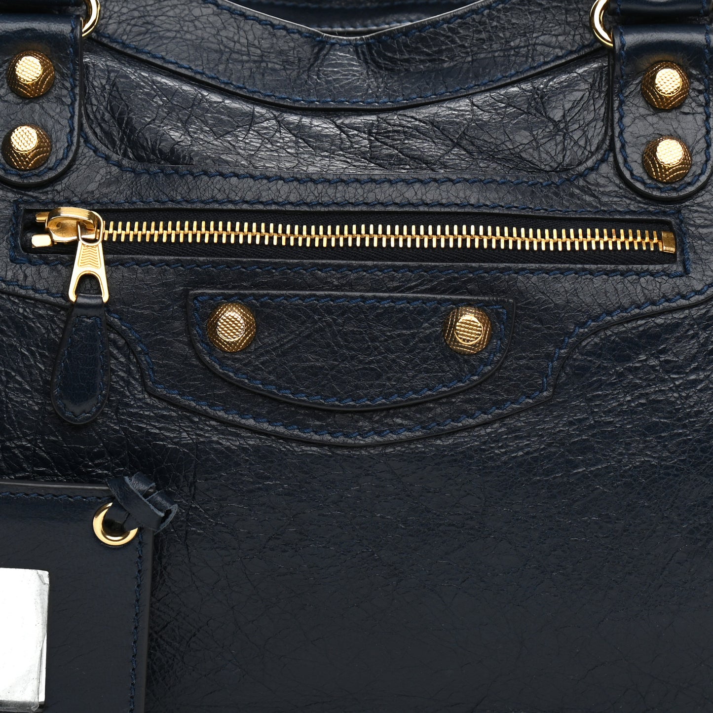 Agneau Giant 12 Gold Hardware City Bleu Obscur