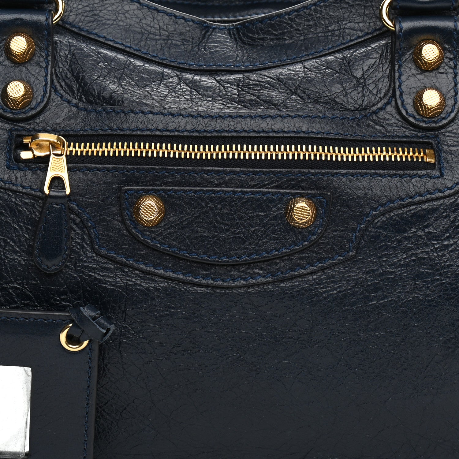 Balenciaga Agneau Giant 12 Gold Hardware City Bleu Obscur 7 of 9