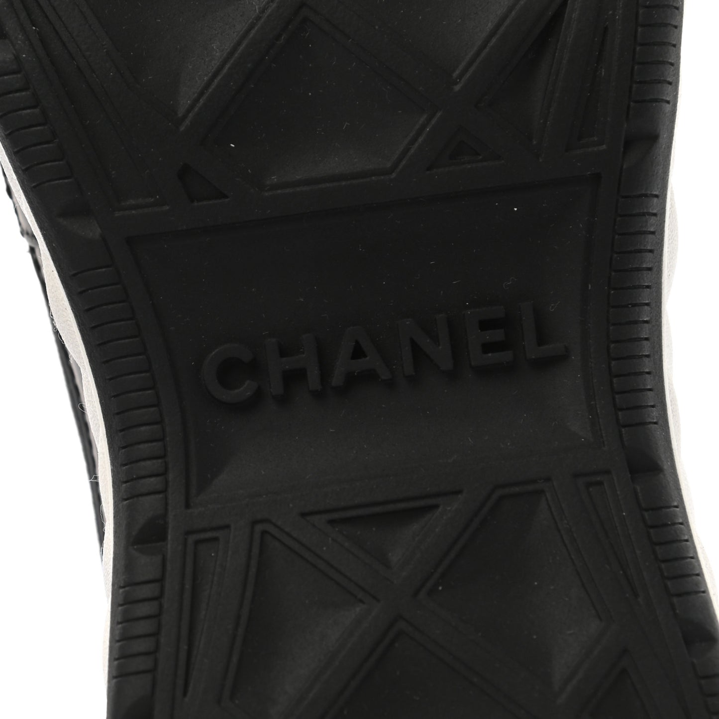 Velvet Calfskin Mixed Fibers CC Sneakers 40 Black