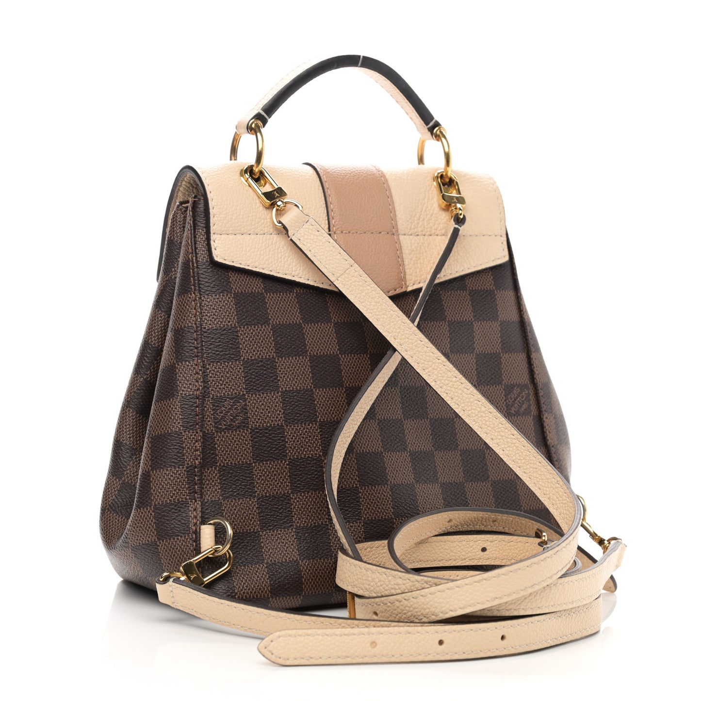 Damier Ebene Clapton Backpack Creme