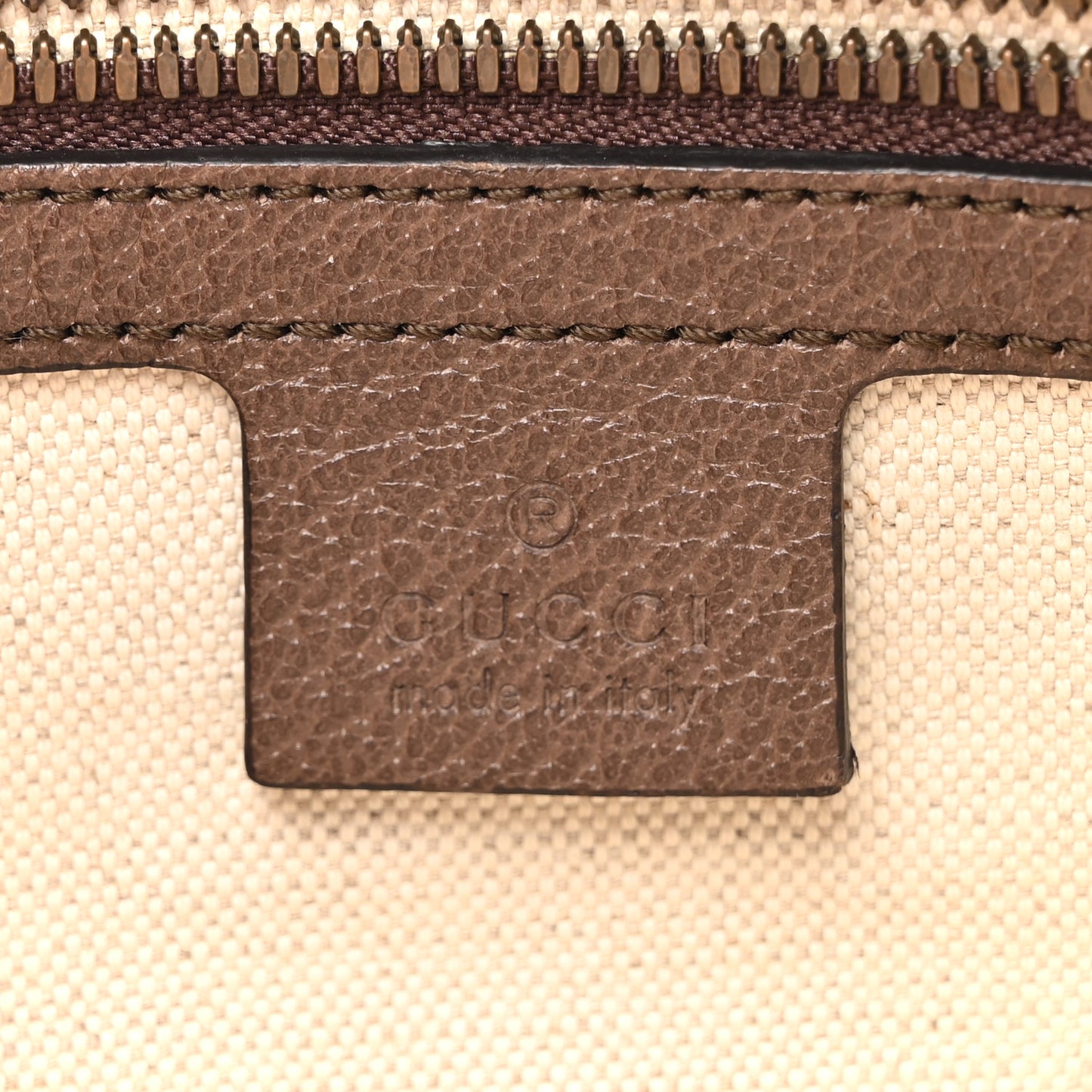 Soft GG Supreme Monogram Medium Ophidia Belt Bag Dark Brown