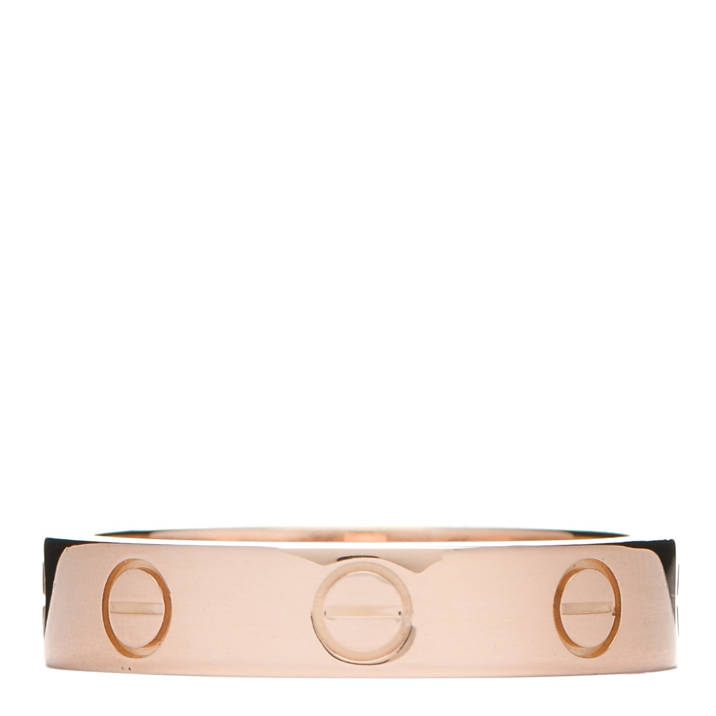 18K Pink Gold Diamond 4mm LOVE Wedding Band Ring 50 5.25