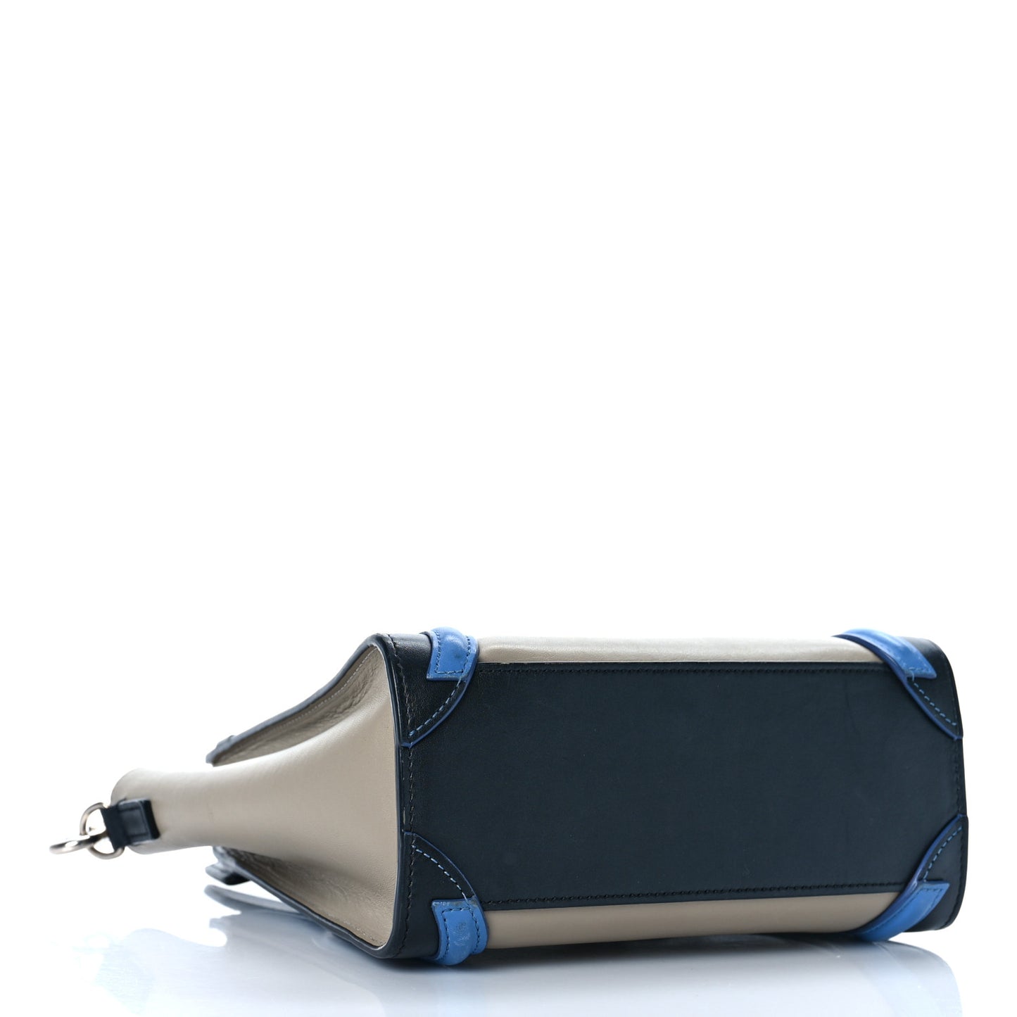 Shiny Smooth Calfskin Tri-color Nano Luggage Quartz