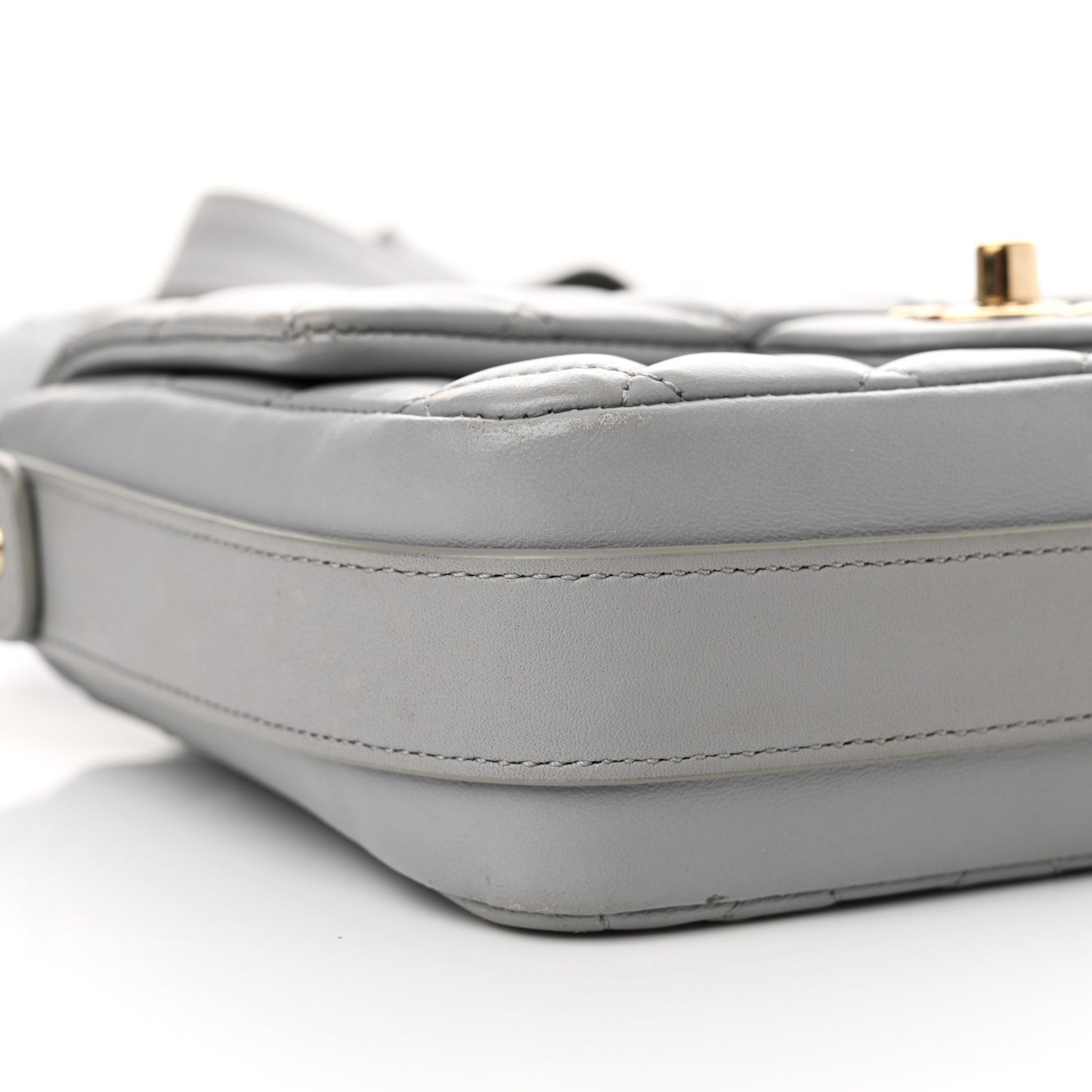 Calfskin Quilted Bolero De Chanel Flap Bag Grey