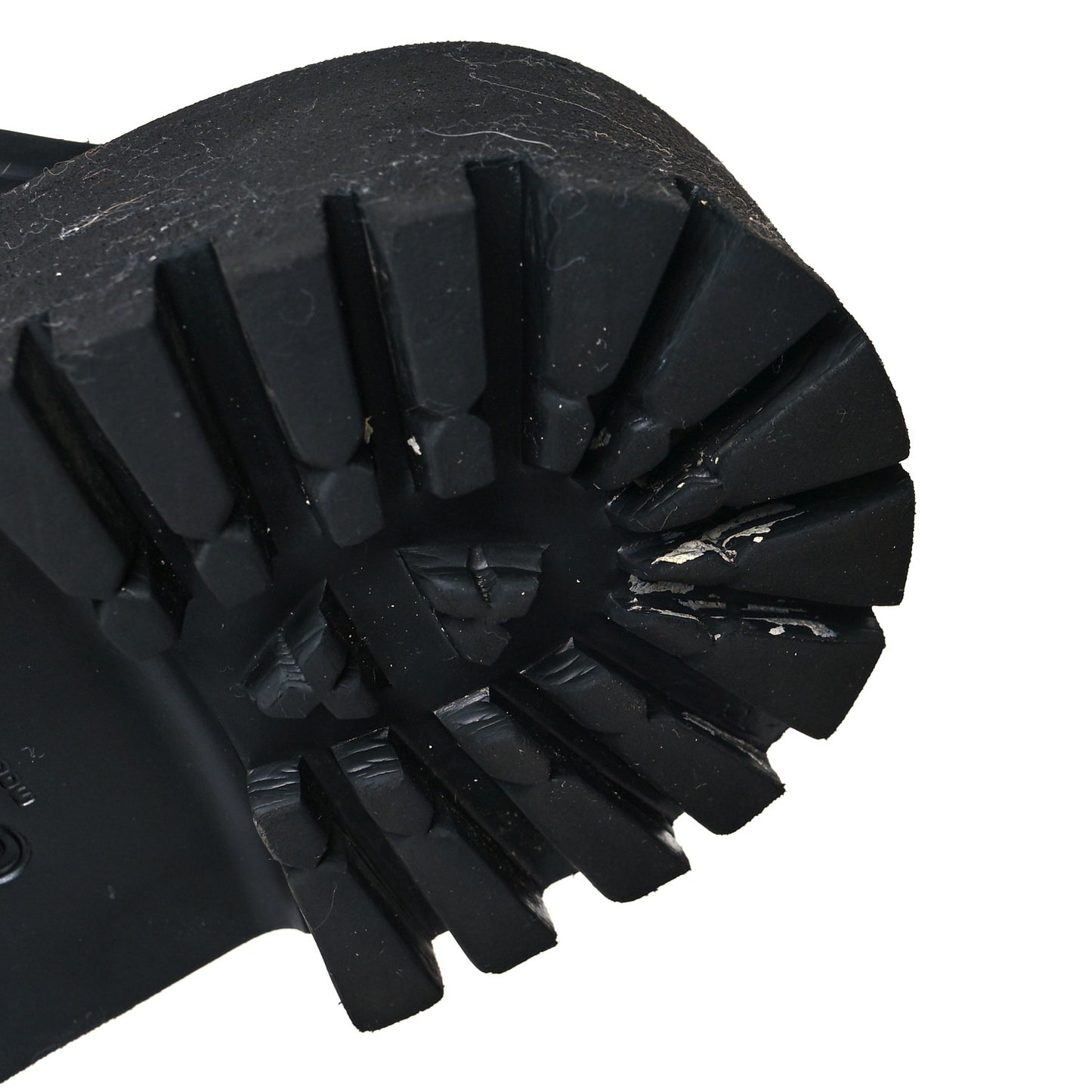 Rubber GG Monogram Perforated Elea Platform 55mm Lug Sole Sandals 40 Black